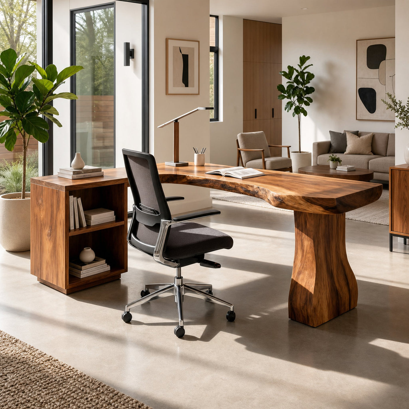 Minimalist Corner Desk For Calm Small Space Living