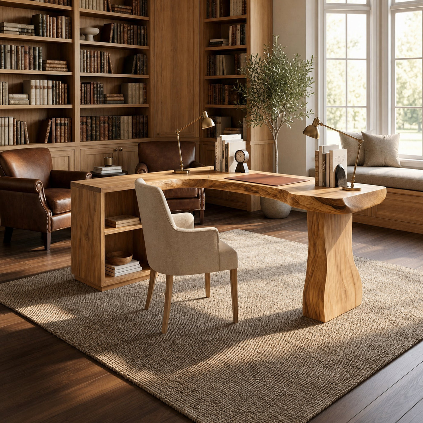 Minimalist Corner Desk For Calm Small Space Living - product view 5