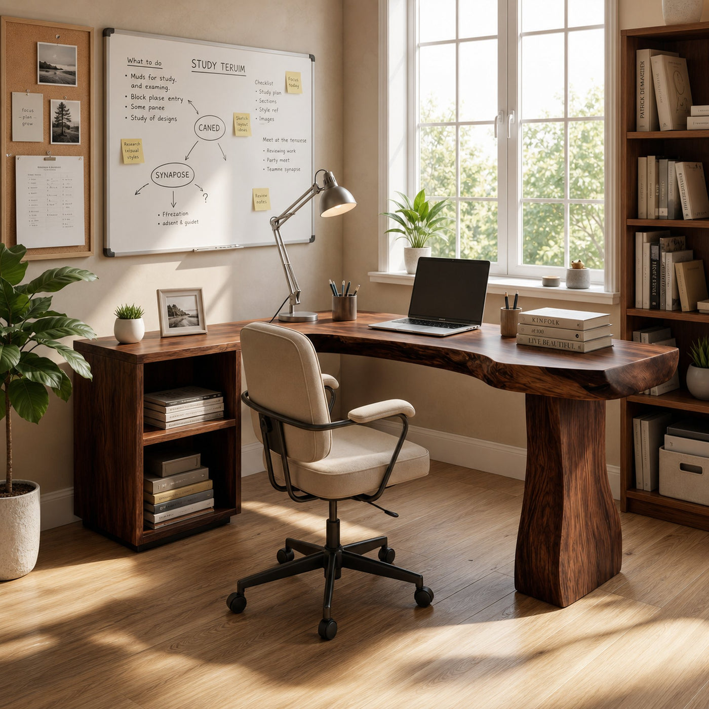 Minimalist Corner Desk For Calm Small Space Living - product view 7