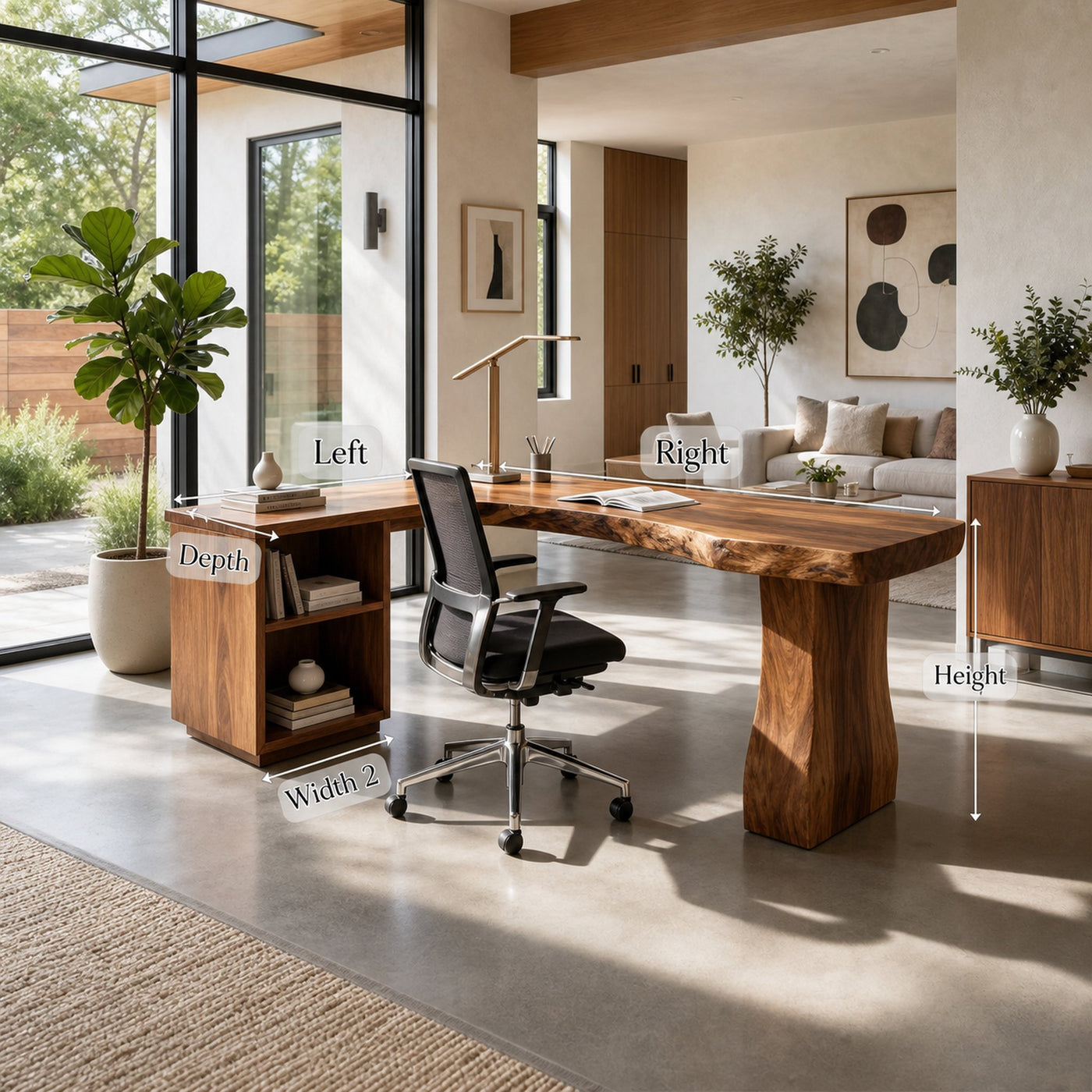 Minimalist Corner Desk For Calm Small Space Living - product view 8