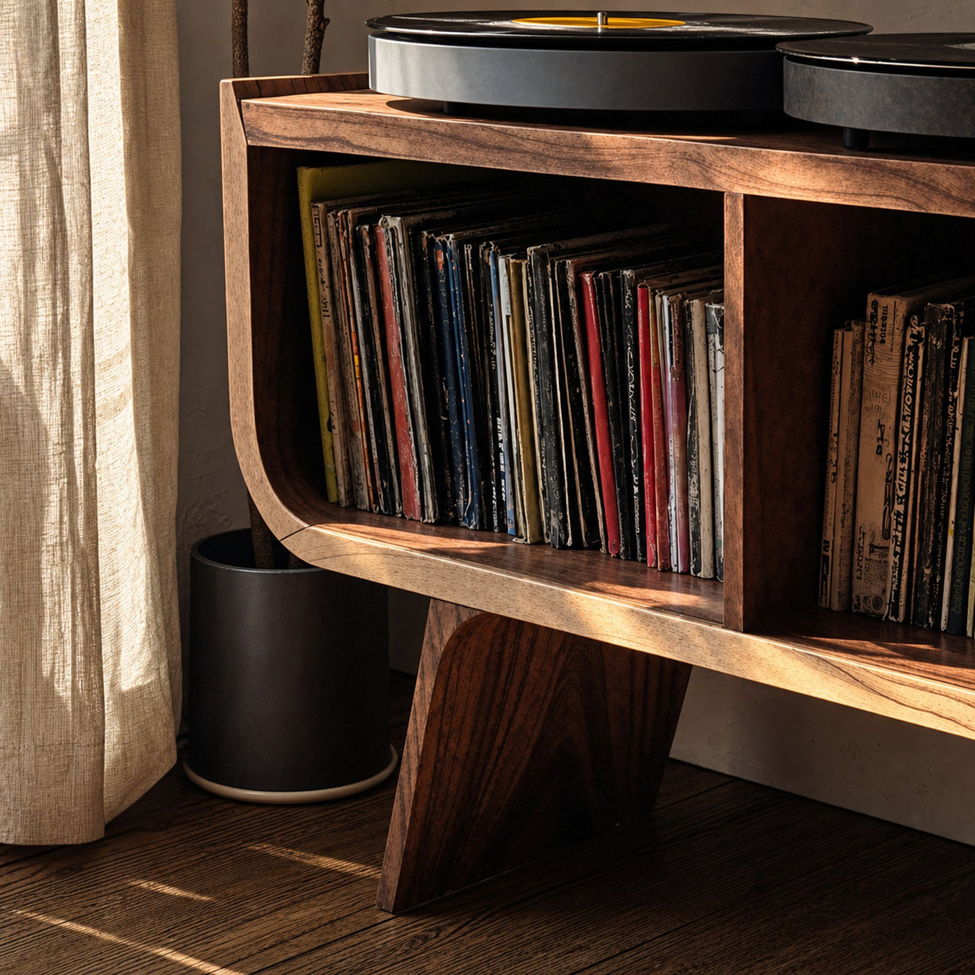 Minimalist Record Player Stand For Living Room, Bedroom, Office - product view 3