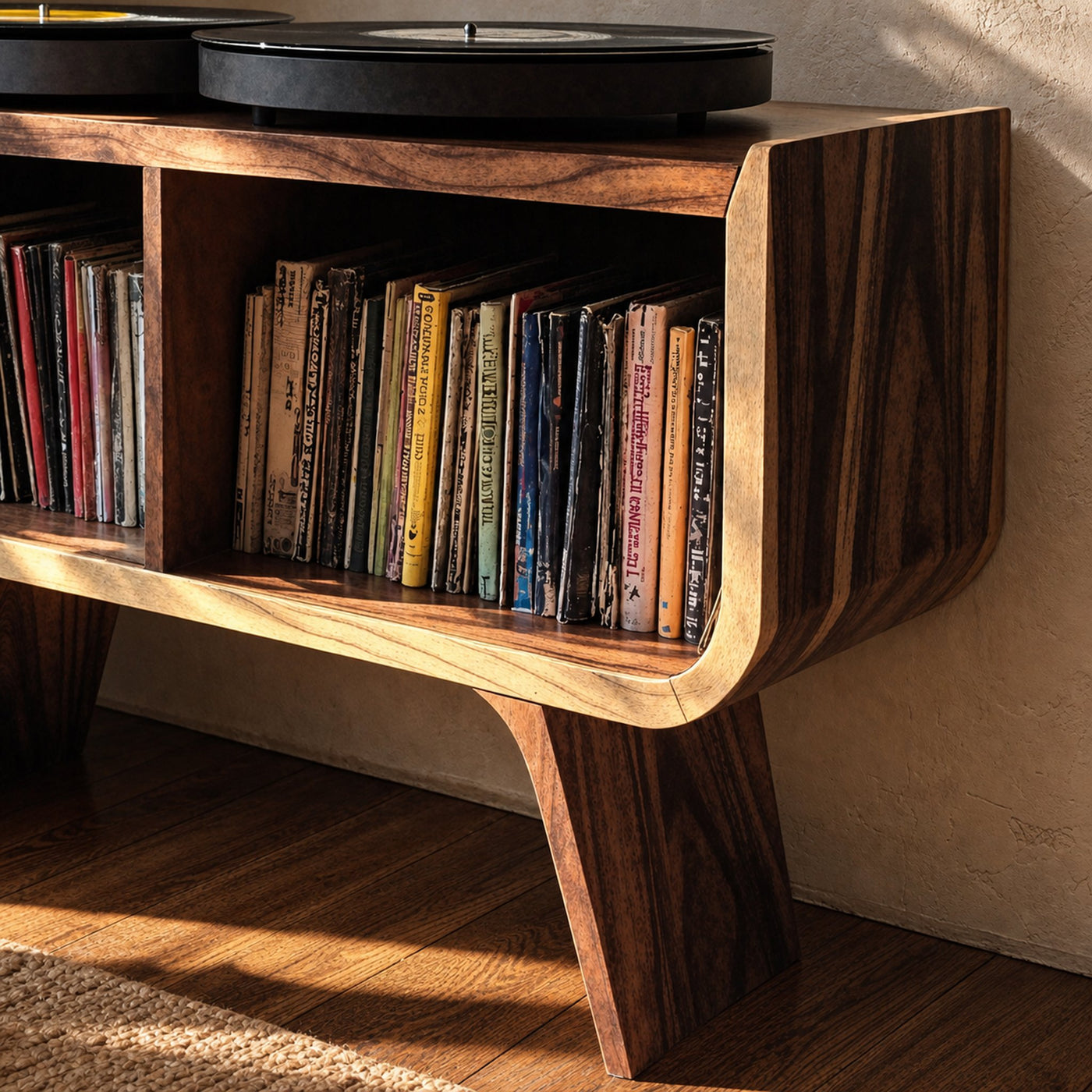 Minimalist Record Player Stand For Living Room, Bedroom, Office - product view 4
