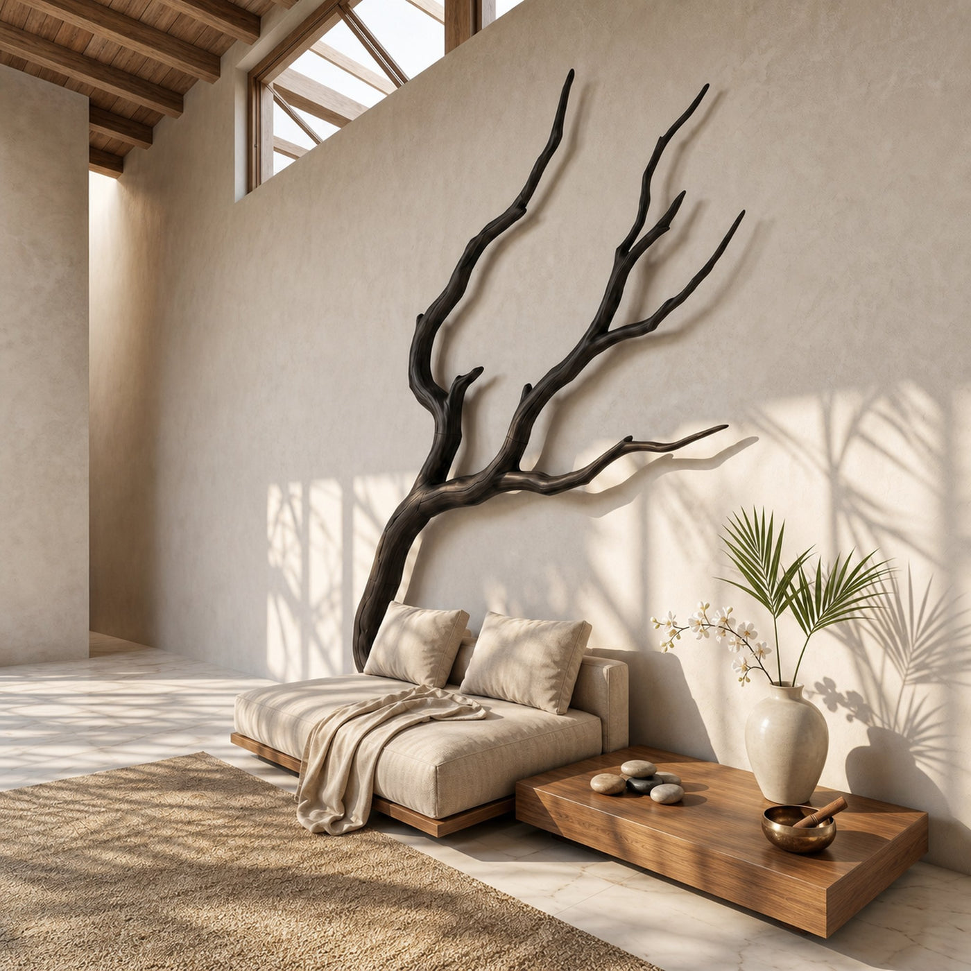 Minimalist Wall Decor Organic Branch Form For Living Room - product view 2
