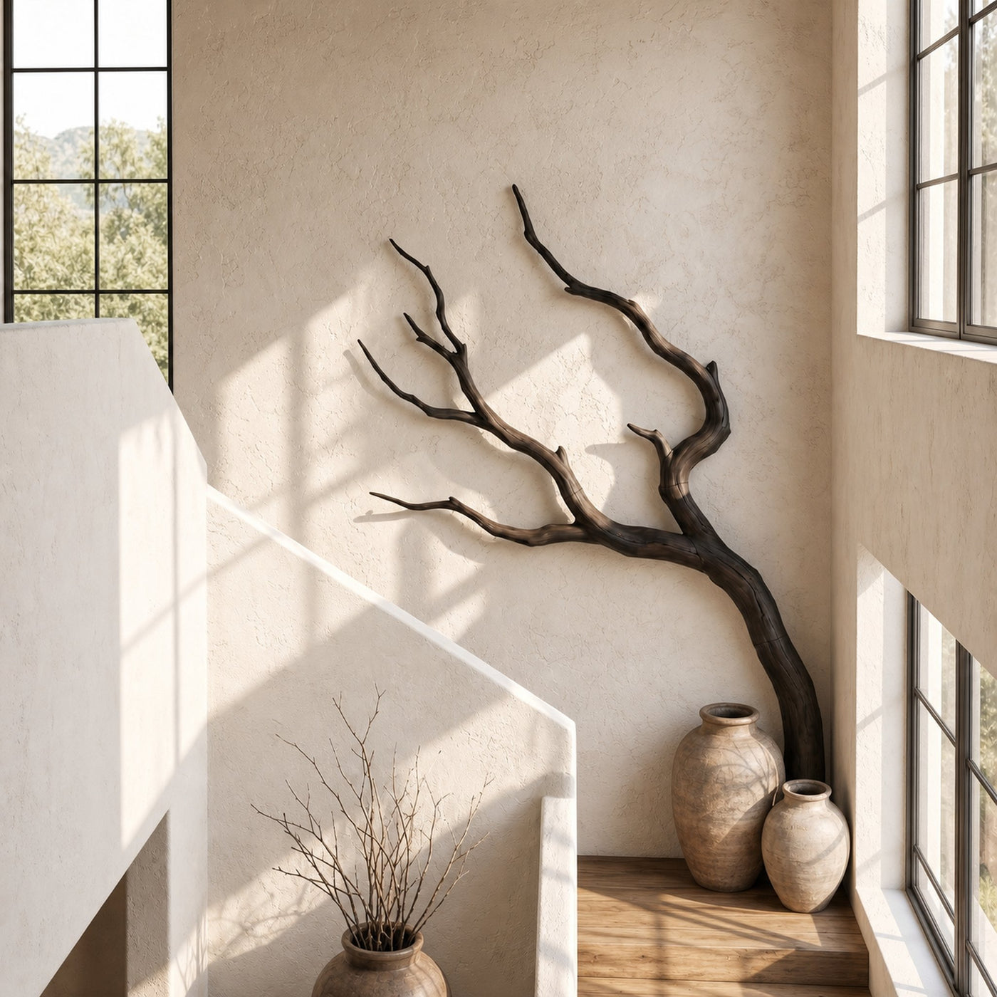 Minimalist Wall Decor Organic Branch Form For Living Room - product view 3