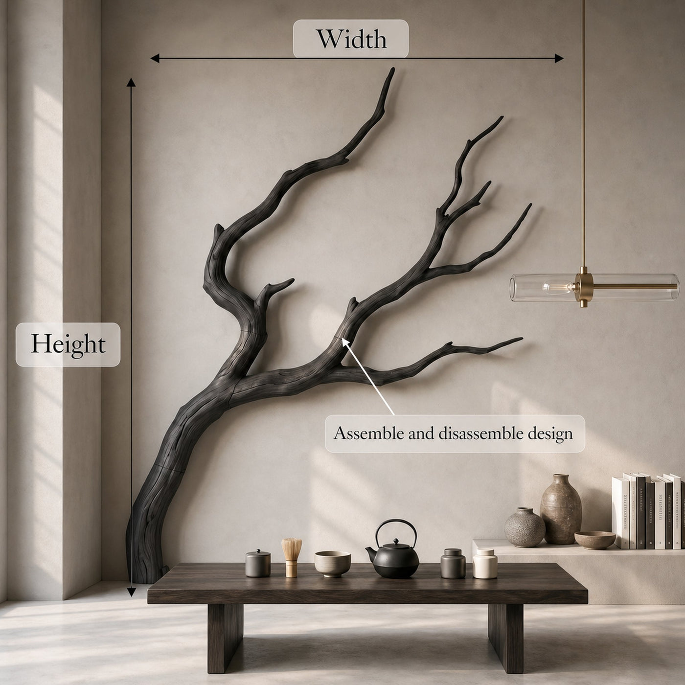 Minimalist Wall Decor Organic Branch Form For Living Room - product view 8