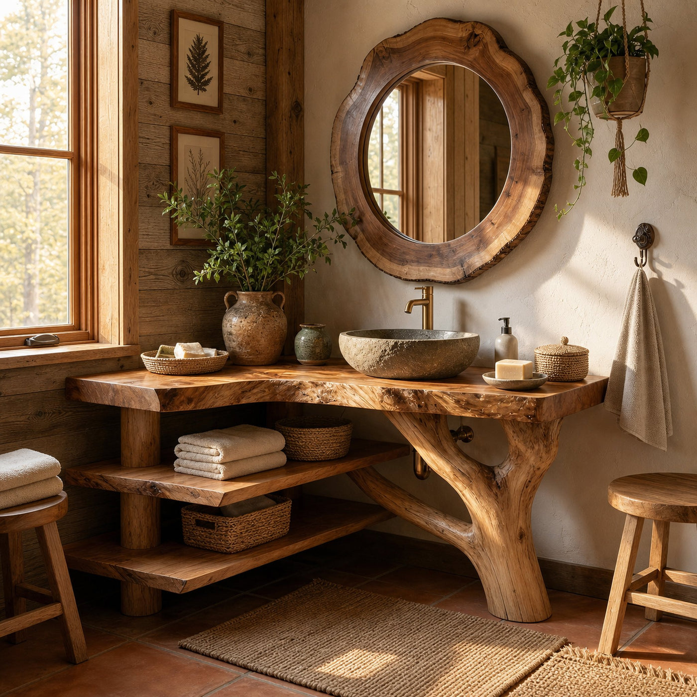 Minimalist Wood Bathroom Vanity For Compact Bathroom - product view 5