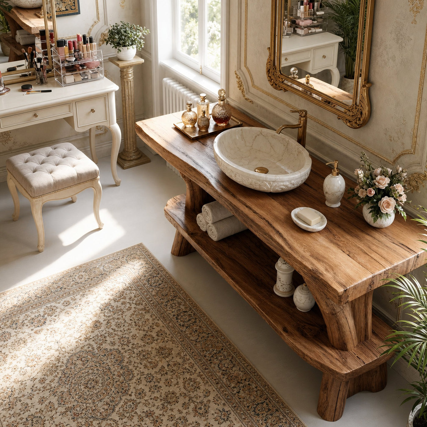 Minimalist Wood Bathroom Vanity For Simple Bathroom Design - product view 5