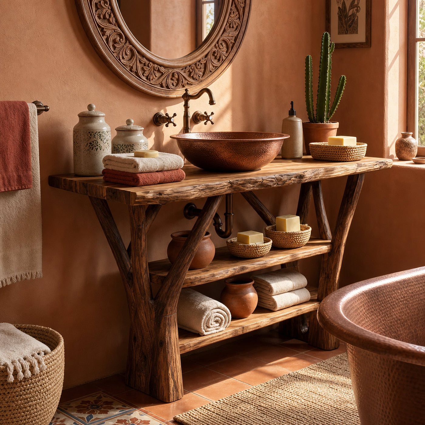 Minimalist Wooden Vanity For Modern Bathroom Interior - product view 3