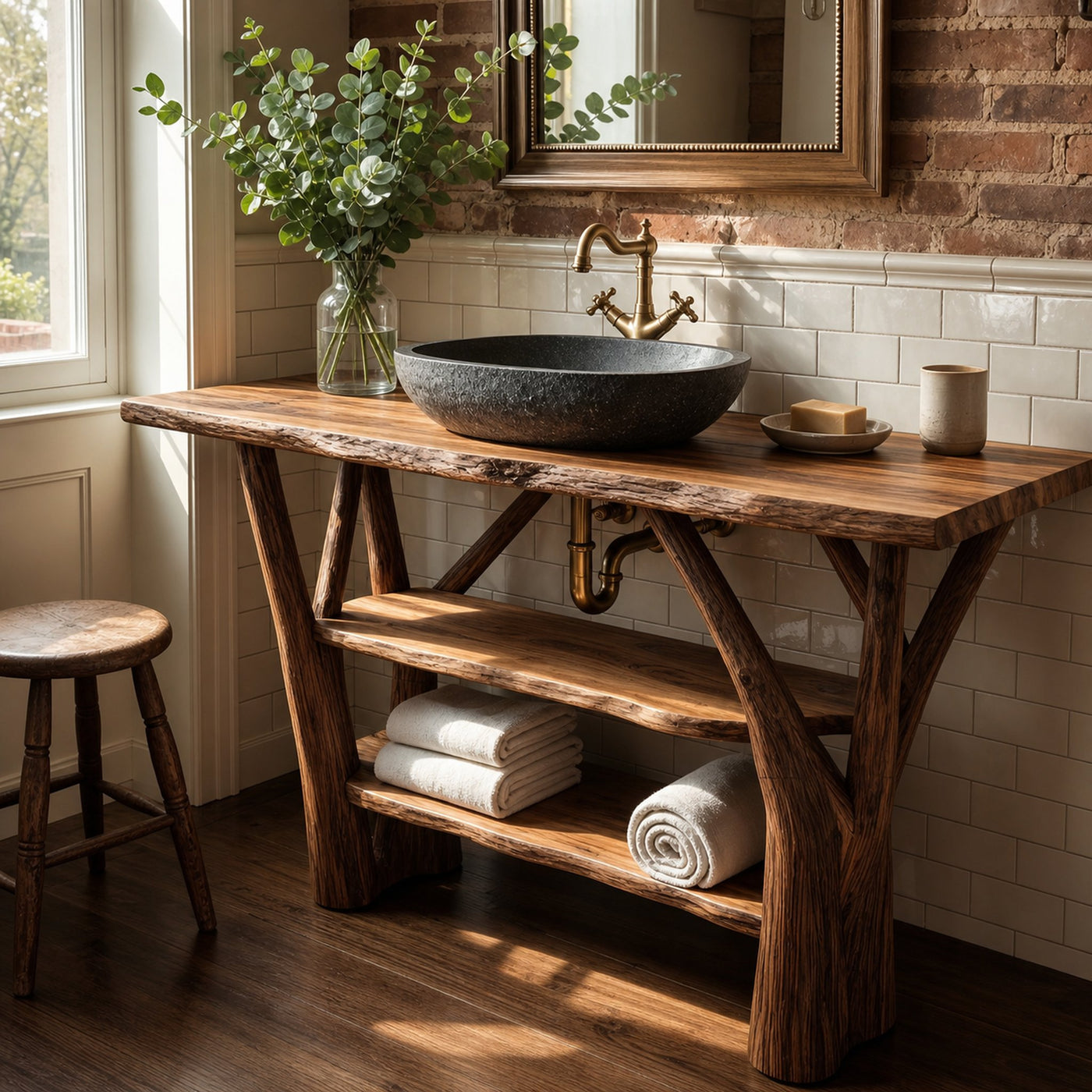 Minimalist Wooden Vanity For Modern Bathroom Interior - product view 5