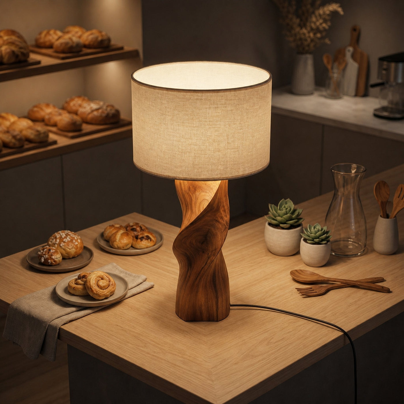 Modern Accent Table Lamp Bedroom Living Room Hotel Room Corner - product view 3