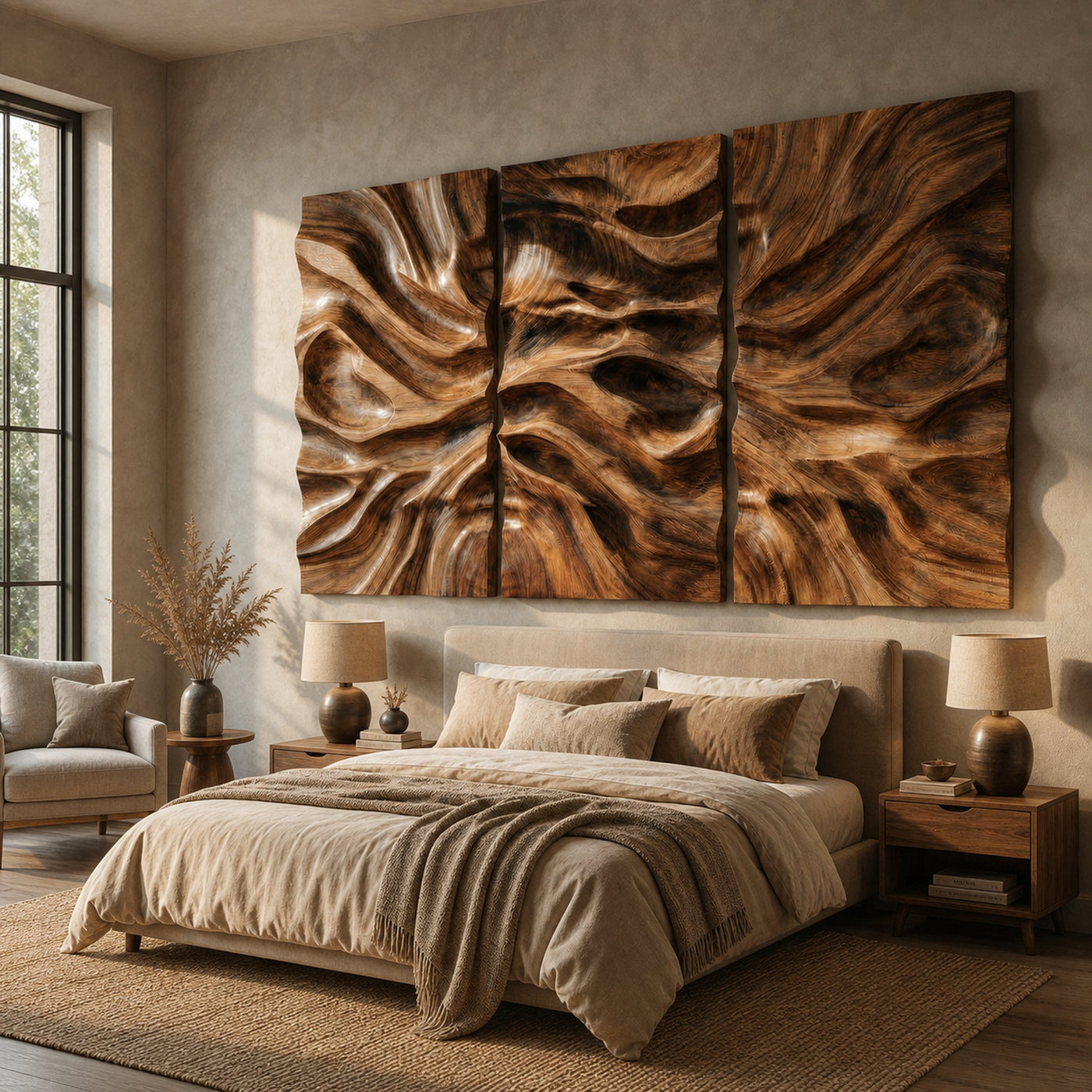 Modern Carved Wall Art Living Room And Bedroom - product view 2