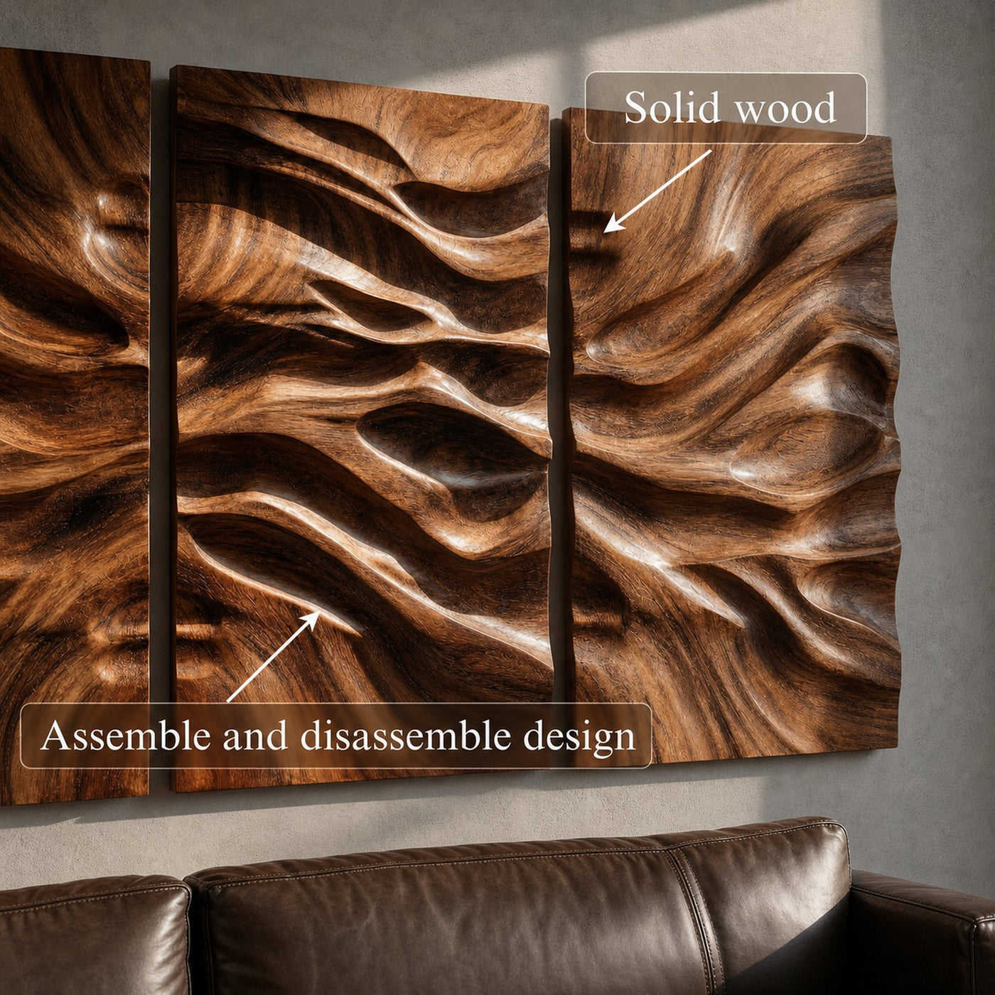 Modern Carved Wall Art Living Room And Bedroom - product view 4