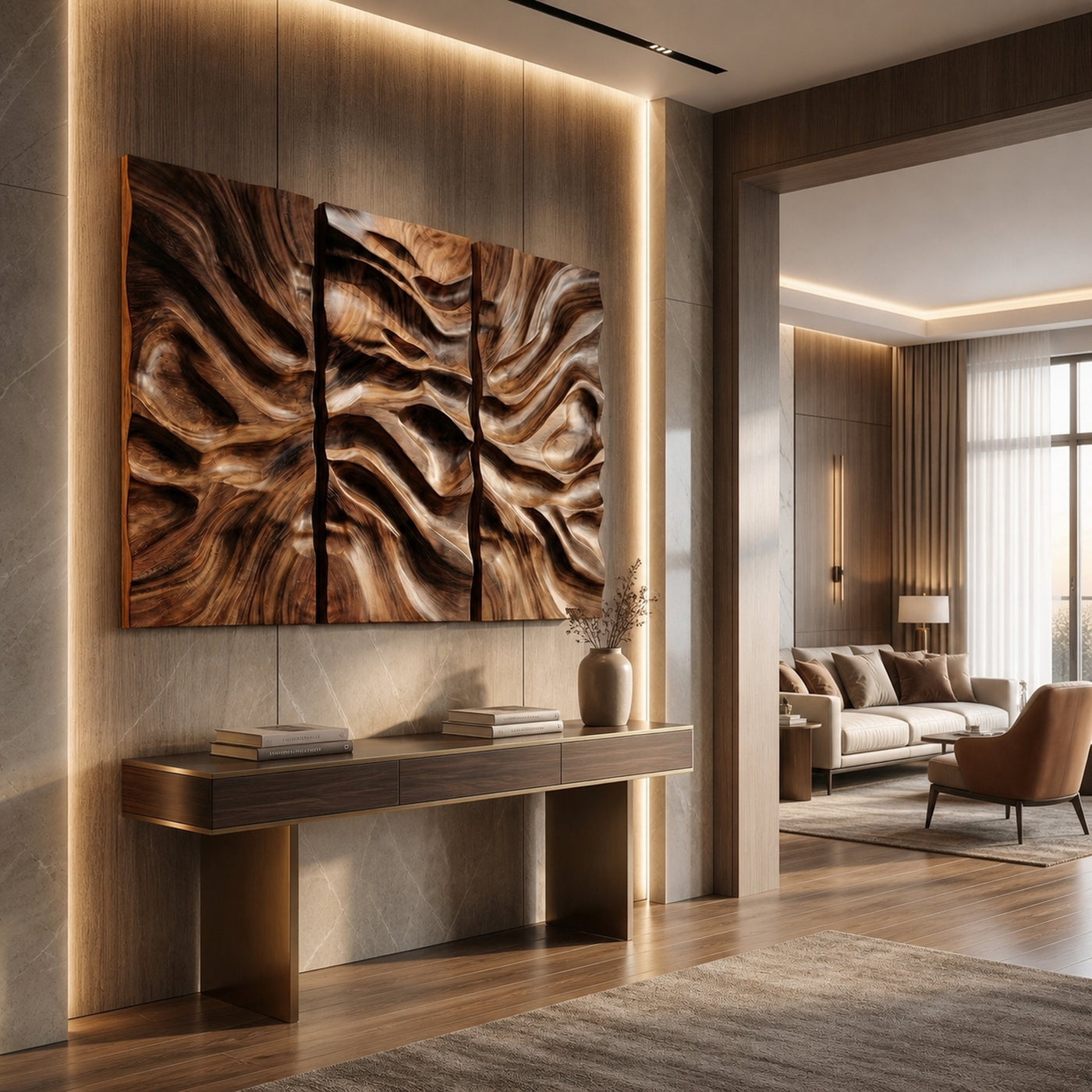 Modern Carved Wall Art Living Room And Bedroom - product view 5