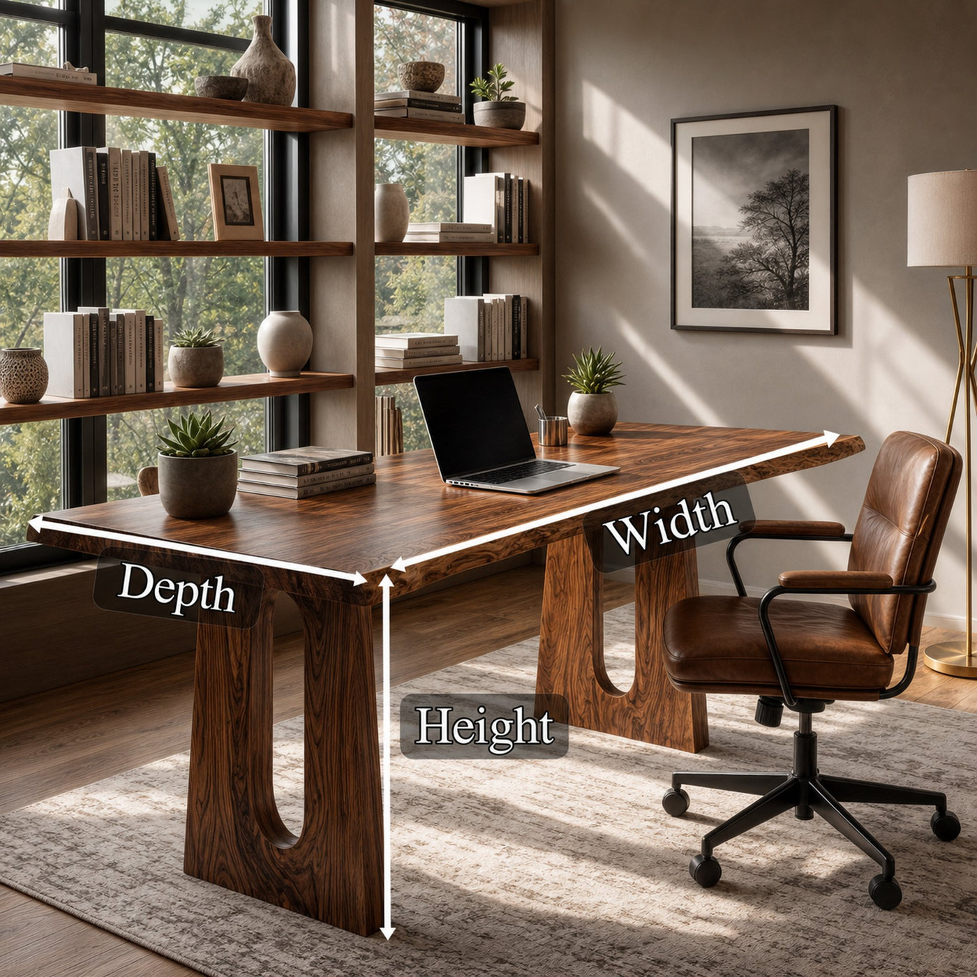Modern Desk For Home Office And Creative Workspace - product view 8
