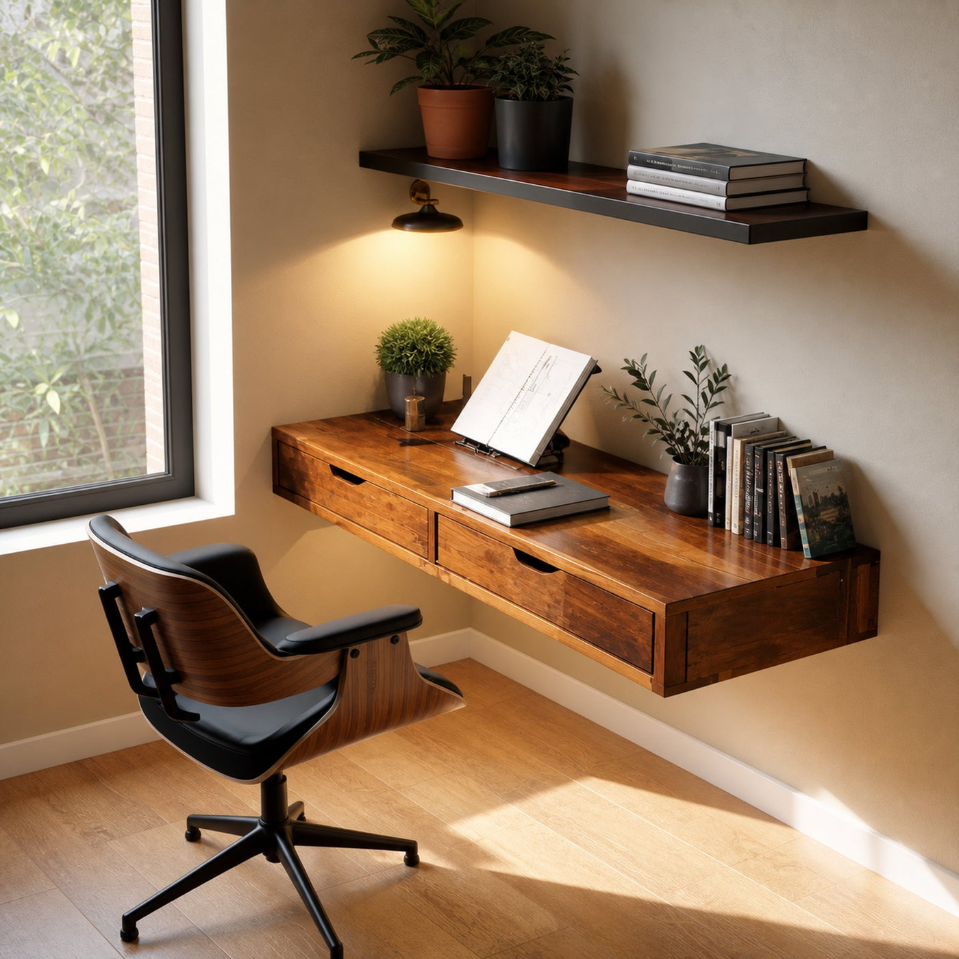 Modern Floating Desk For Bedroom And Office Setup - product view 3