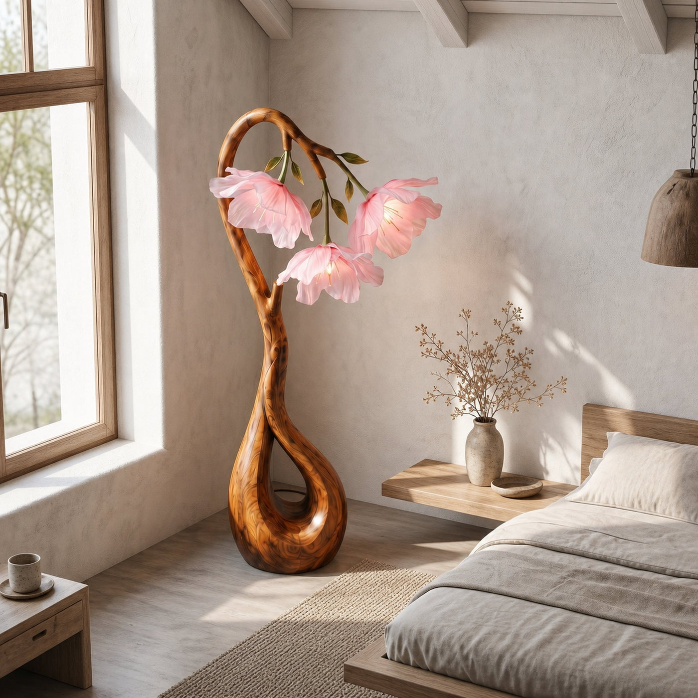 Modern Floor Lamp With Nature Inspired Silhouette For Living Room And Reading Nook - product view 2