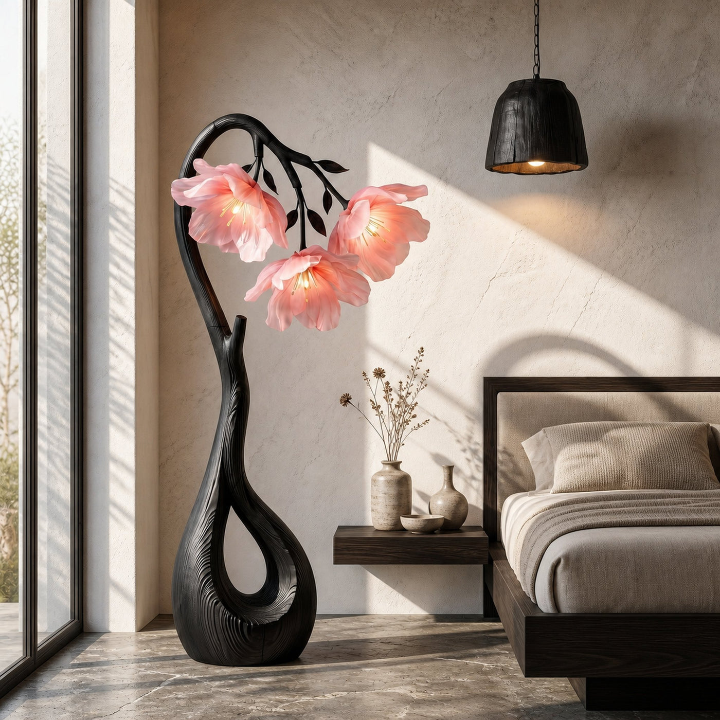 Modern Floor Lamp With Nature Inspired Silhouette For Living Room And Reading Nook - product view 4