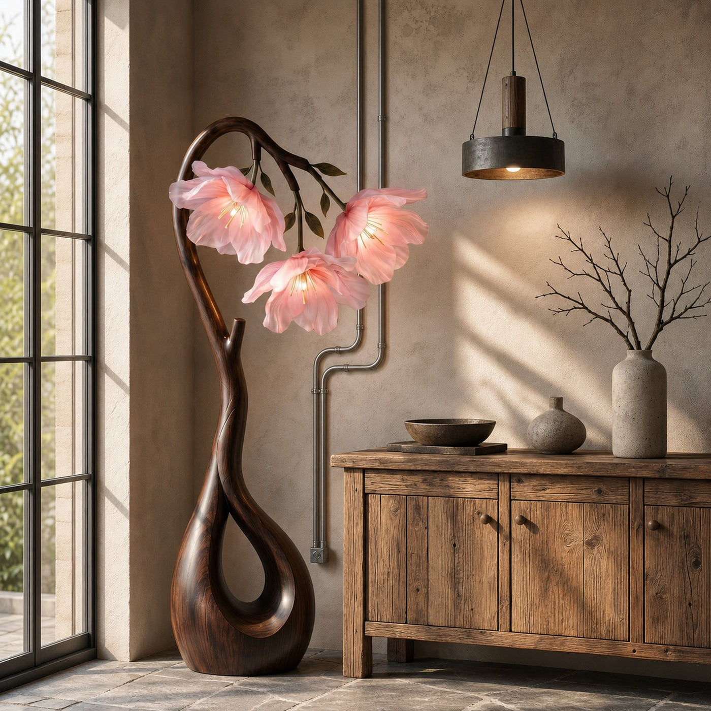 Modern Floor Lamp With Nature Inspired Silhouette For Living Room And Reading Nook - product view 7