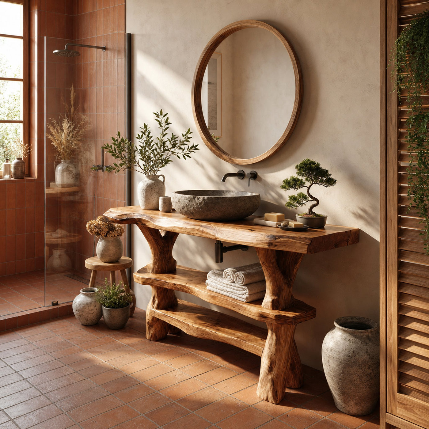 Modern Handmade Sink Vanity For Family Bathroom - product view 4