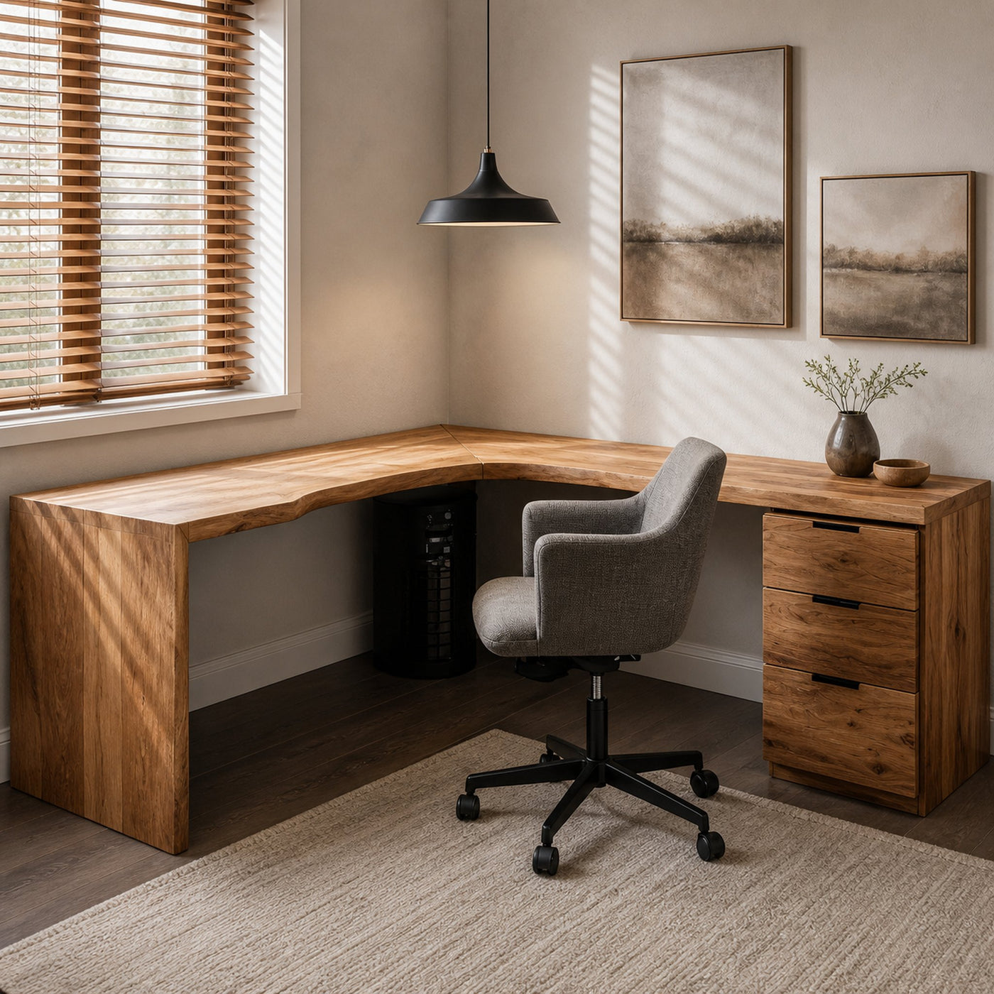 Modern L Shaped Corner Desk For Home Office Furniture - product view 2