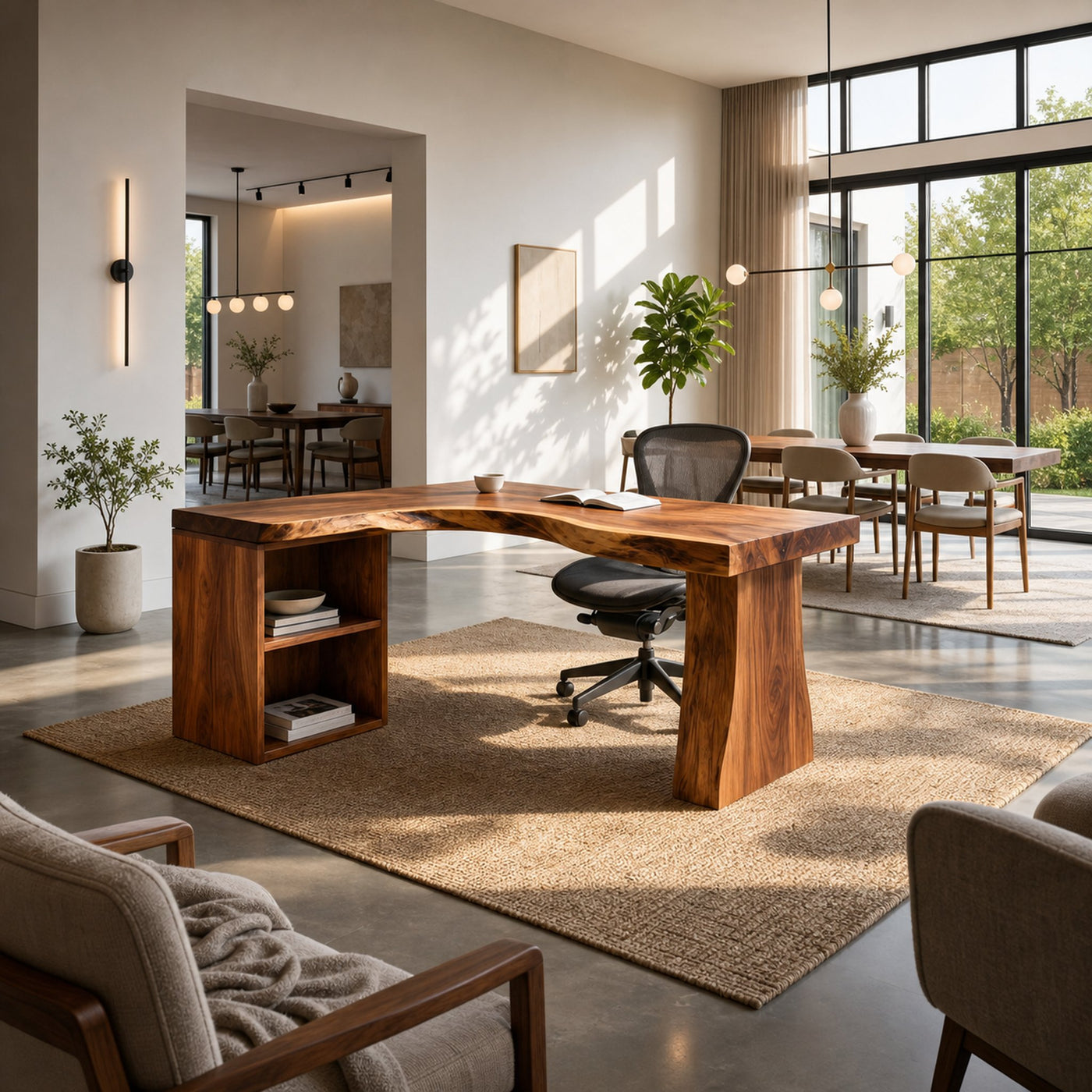 Modern L Shaped Desk For Seamless Corner Workspace - product view 2