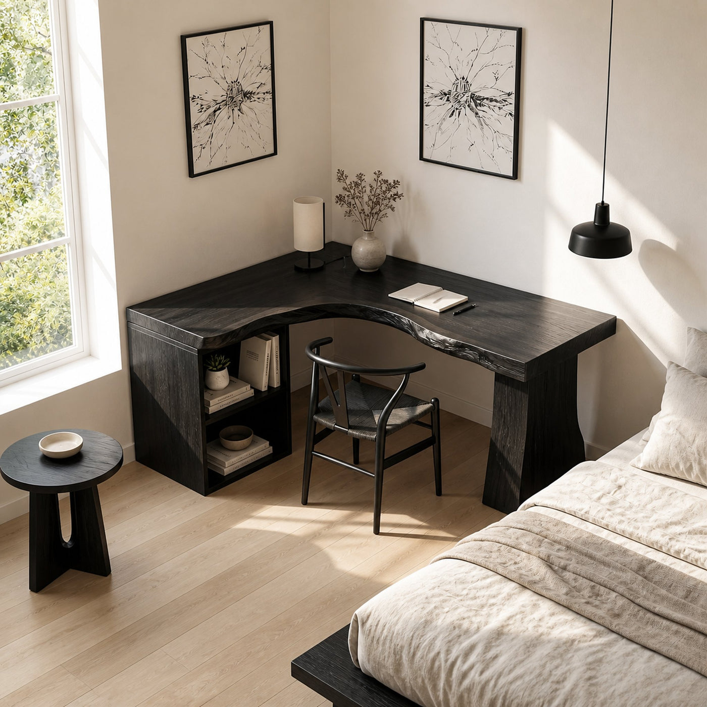 Modern L Shaped Desk For Seamless Corner Workspace - product view 4