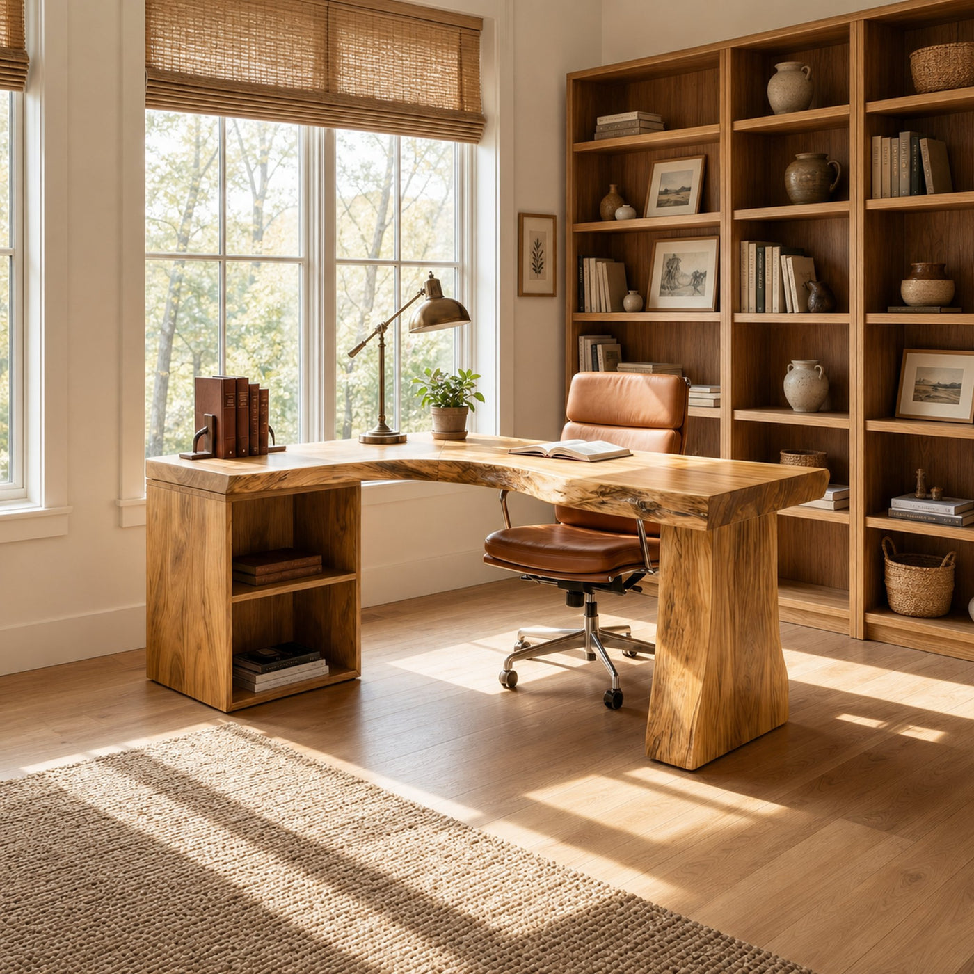 Modern L Shaped Desk For Seamless Corner Workspace - product view 5