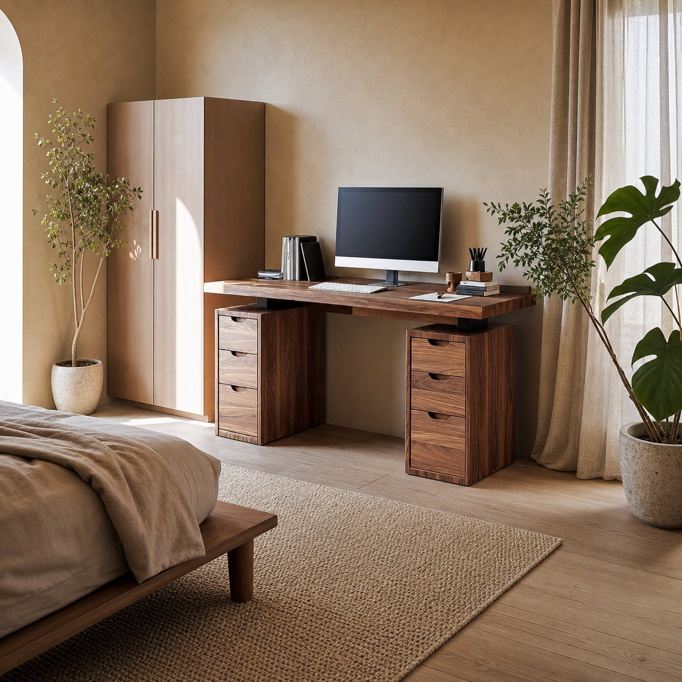 Modern Minimal Work Desk Home Office And Studio - product view 2