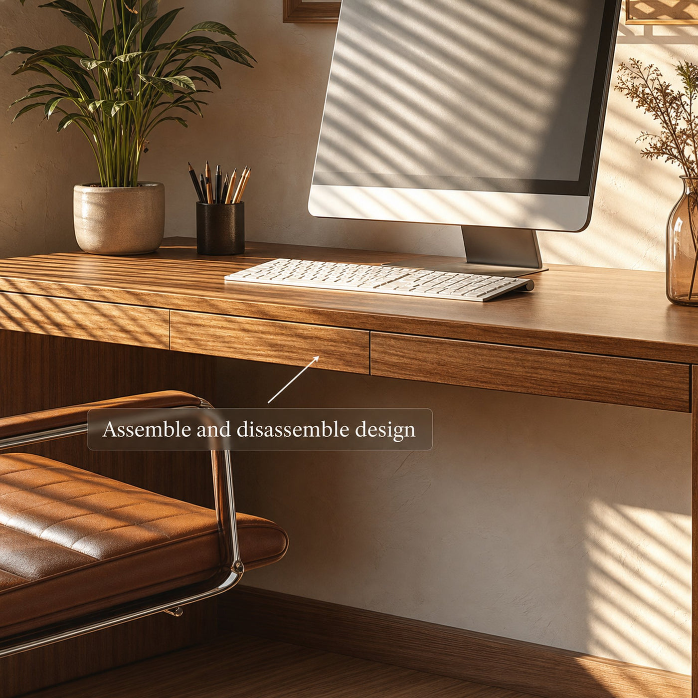 Modern Minimal Work Desk Home Office And Study Room - product view 4