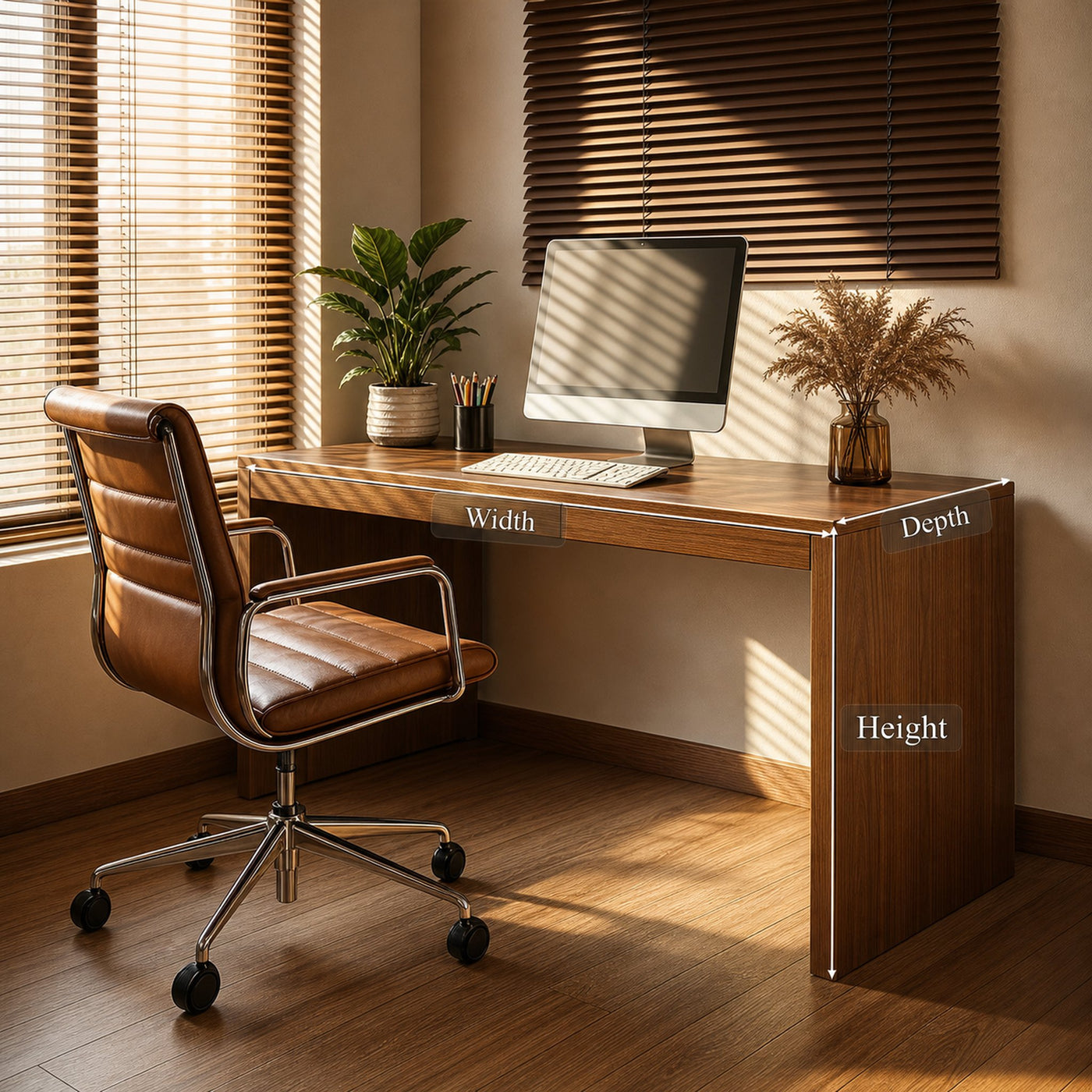 Modern Minimal Work Desk Home Office And Study Room - product view 5