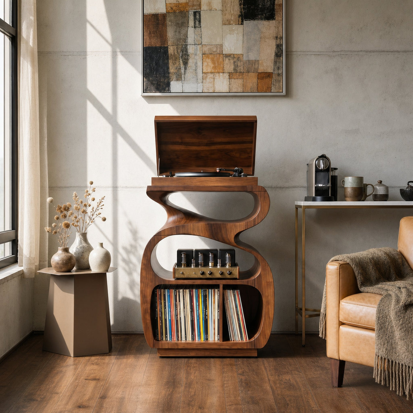 Modern Music Console Stand For Living Room Interior - product view 3