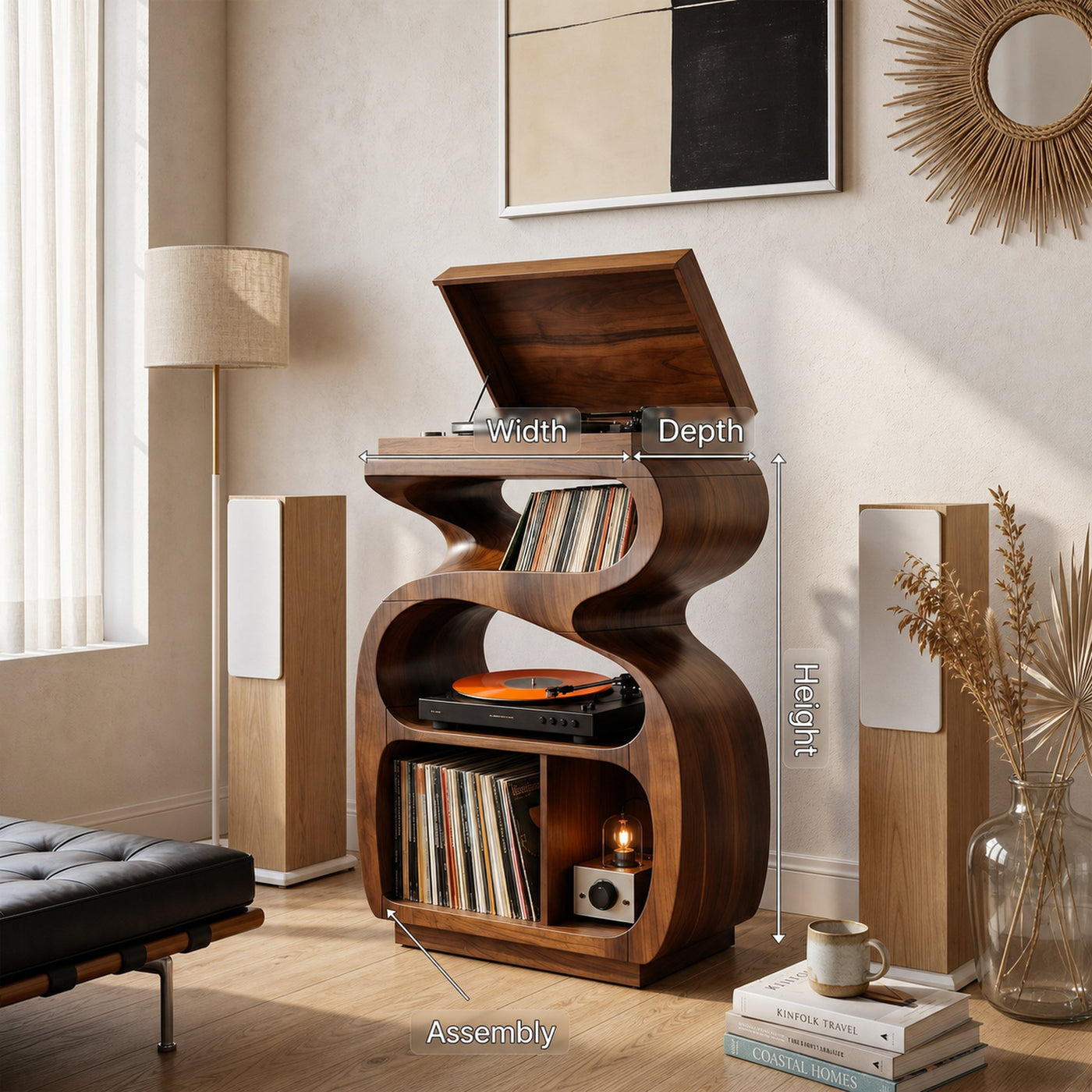 Modern Music Console Stand For Living Room Interior - product view 8