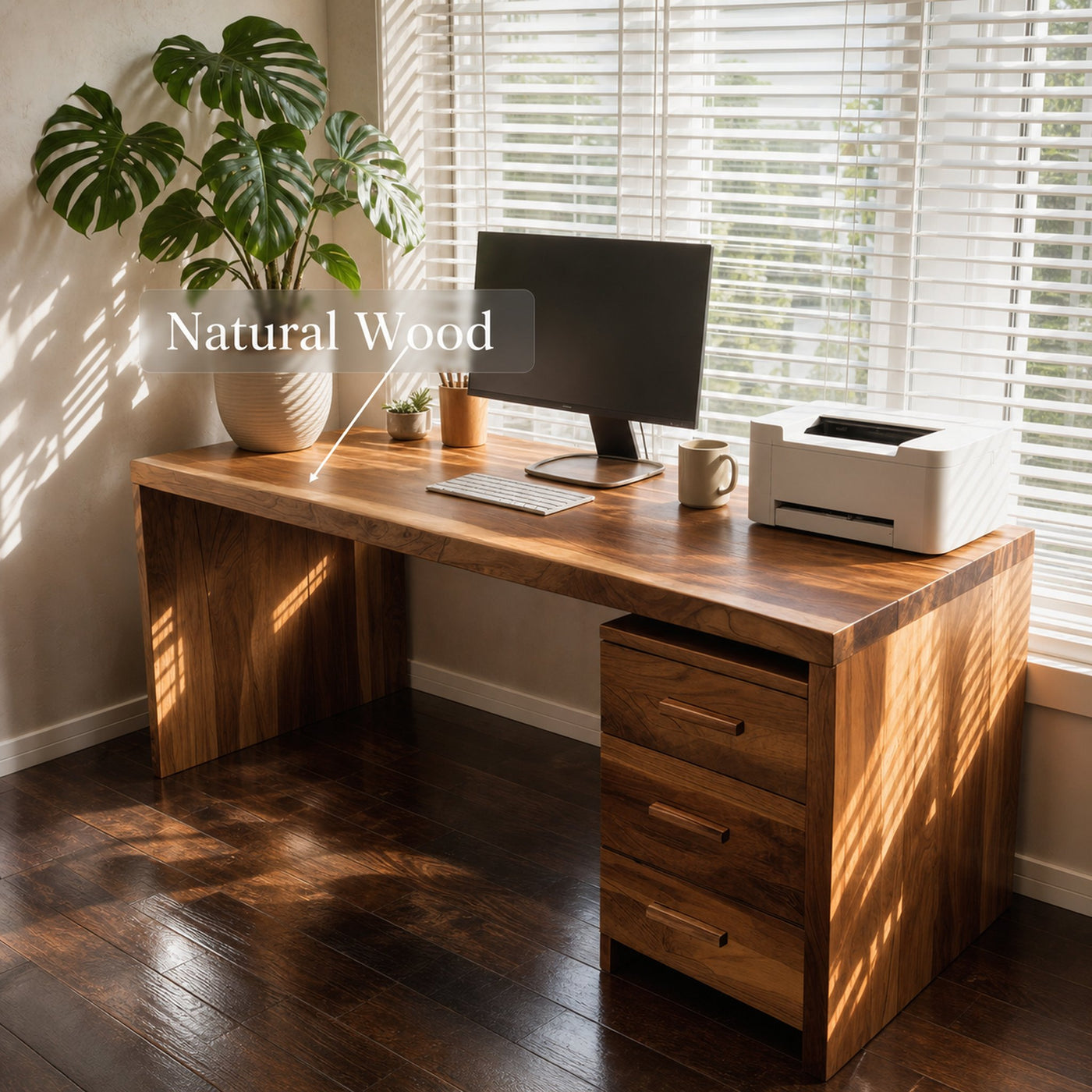 Modern Office Desk With Drawers For Home Office - product view 5