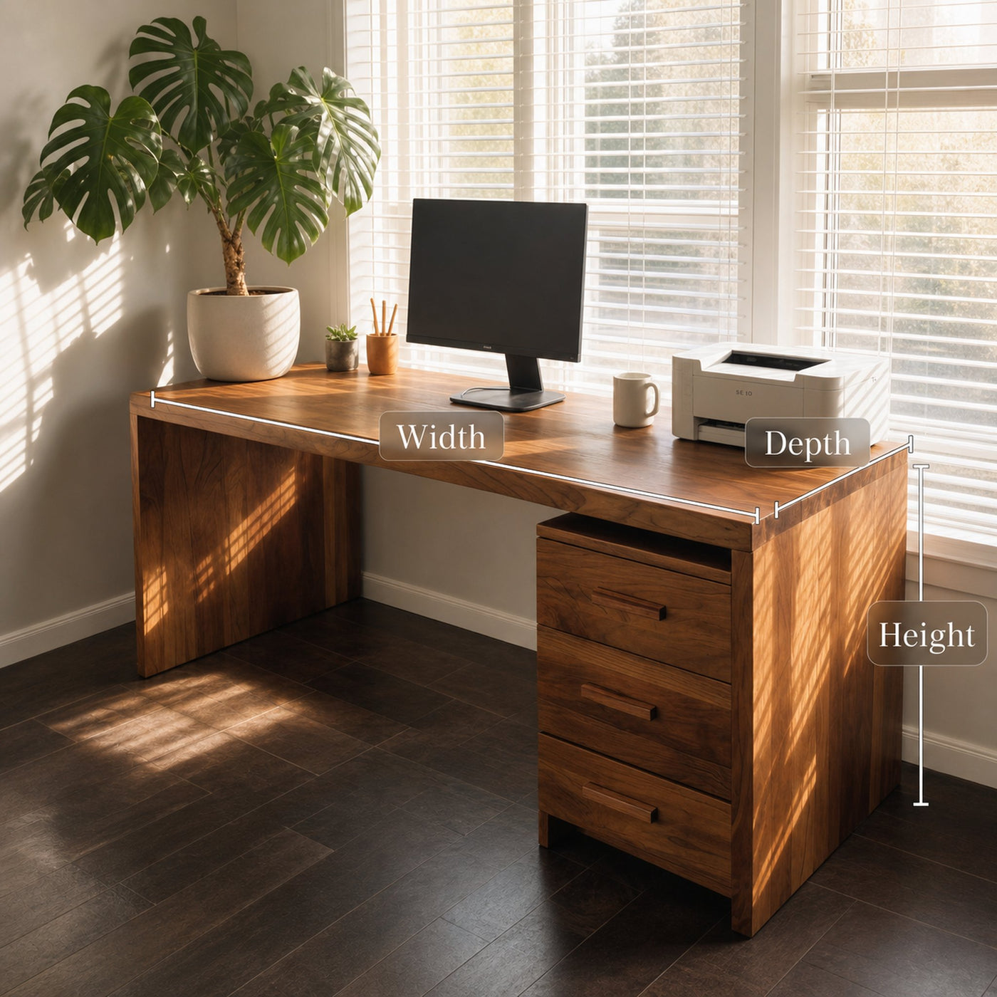 Modern Office Desk With Drawers For Home Office - product view 7