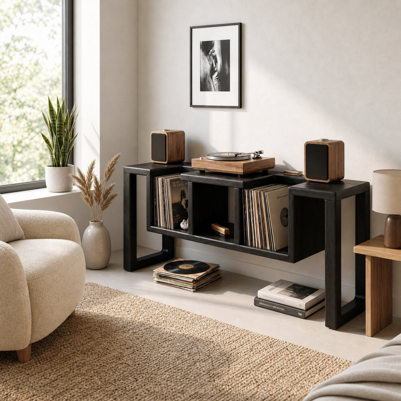 Modern Record Storage Stand For Lounge - product view 7