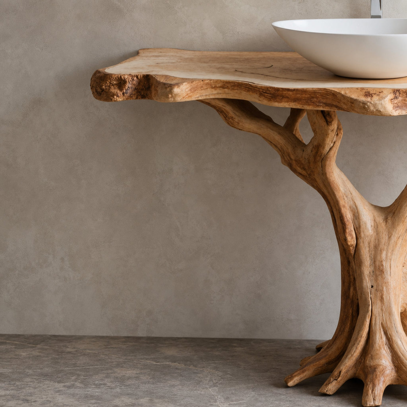Modern Rustic Bathroom Vanity With Solid Wood Construction - product view 3