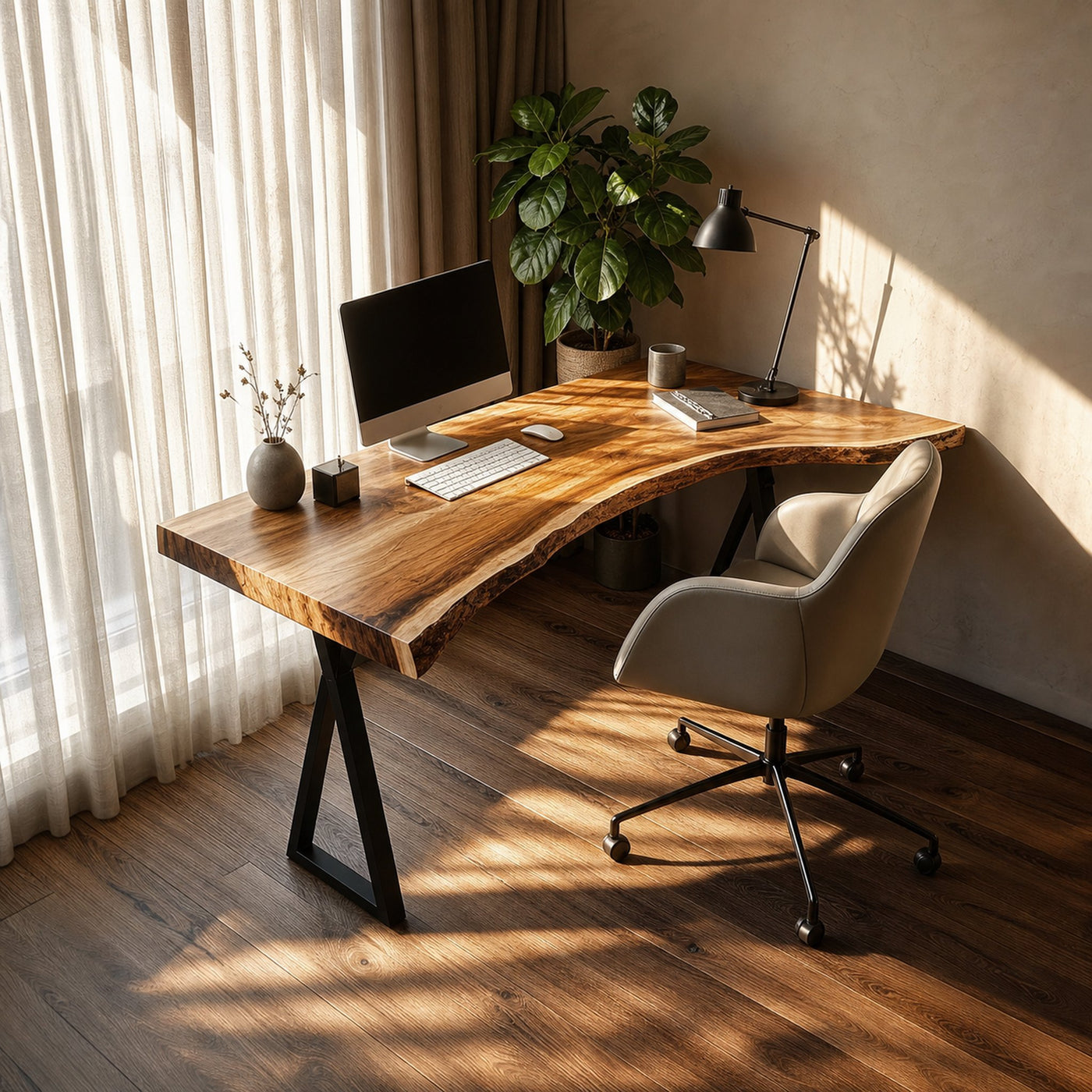 Modern Rustic Desk Bedroom And Studio Room - product view 2