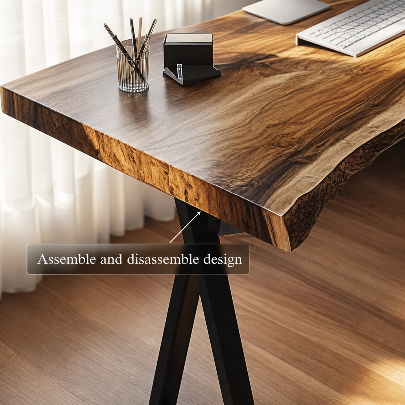 Modern Rustic Desk Bedroom And Studio Room - product view 5