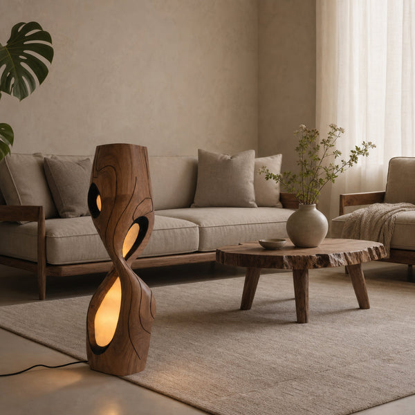 Modern Sculptural Floor Lamp For Living Room Or Bedroom