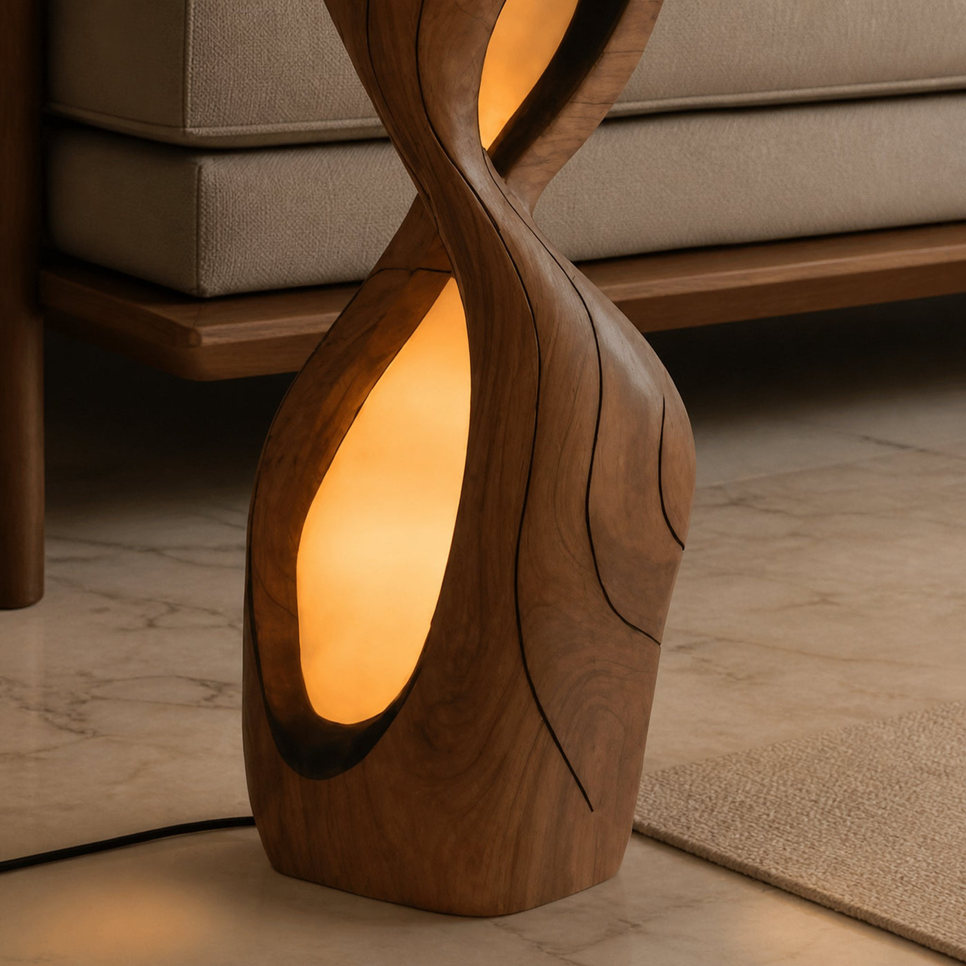 Modern Sculptural Floor Lamp For Living Room Or Bedroom - product view 4