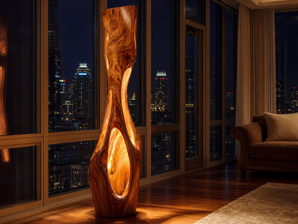 Modern Sculptural Table Lamp Living Room Bedroom Kitchen Corner