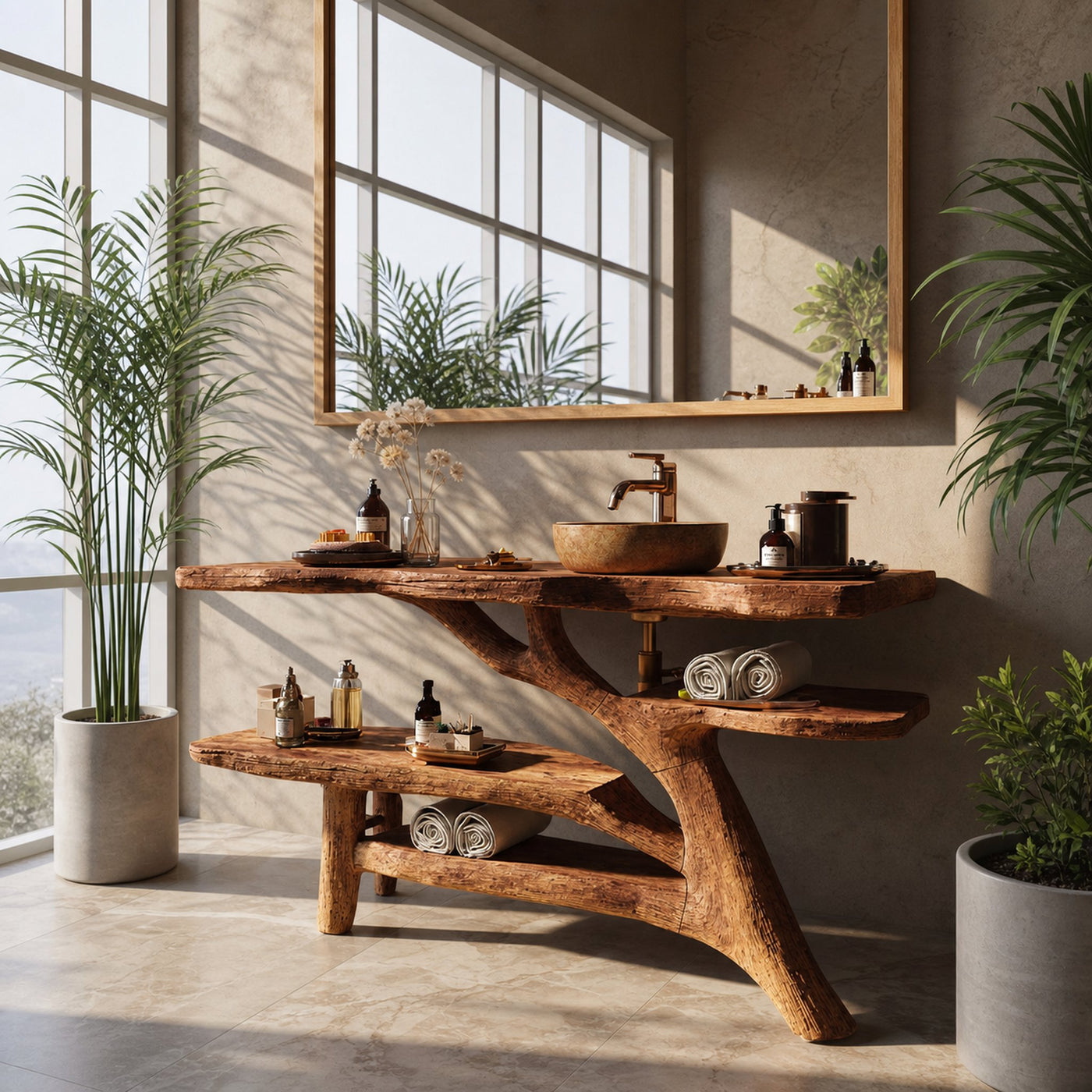 Modern Solid Wood Bathroom Vanity For Contemporary Bathroom Decoration - product view 2