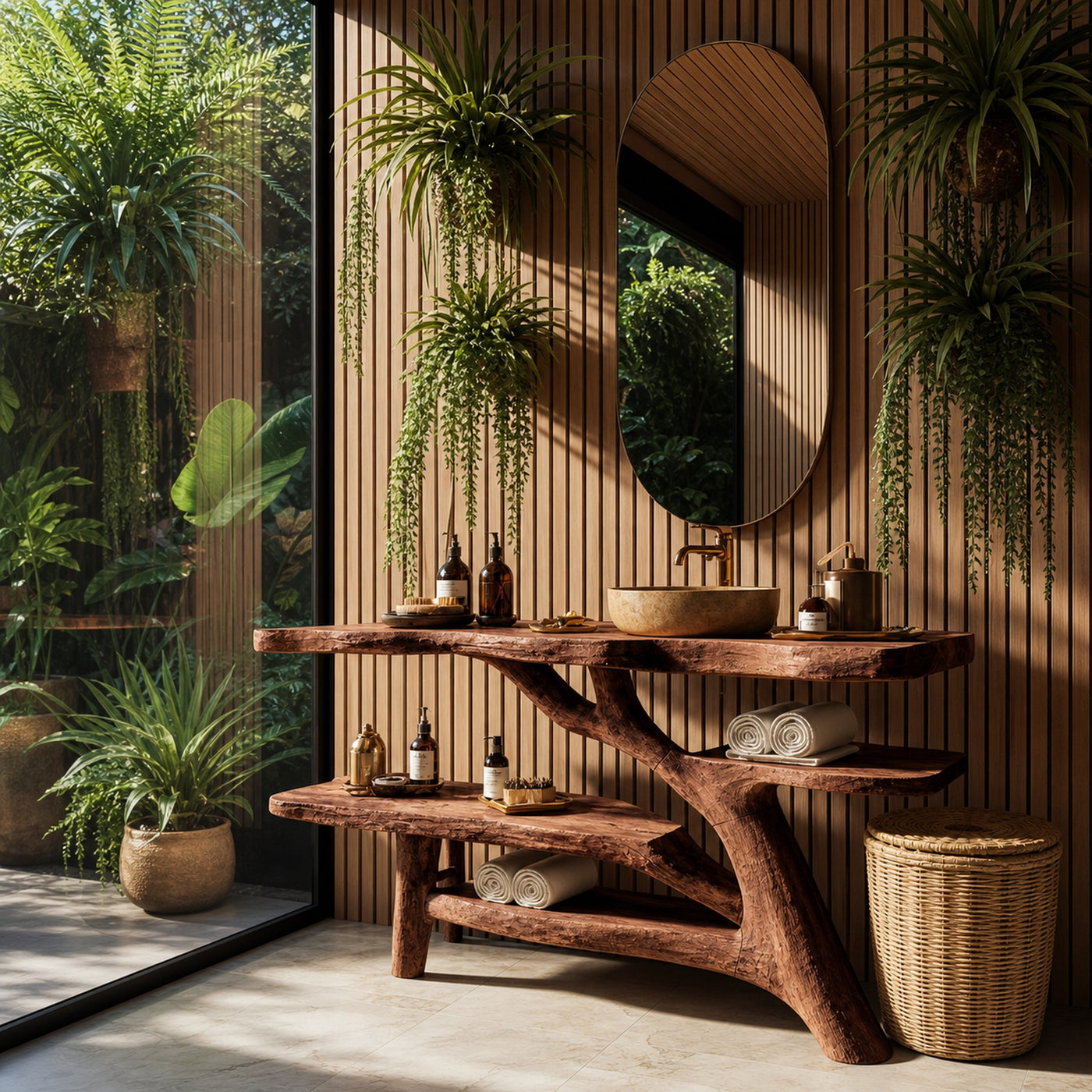 Modern Solid Wood Bathroom Vanity For Contemporary Bathroom Decoration - product view 3
