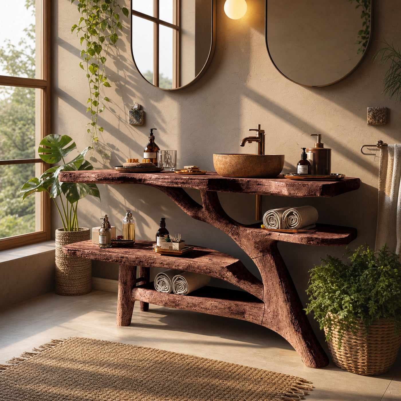 Modern Solid Wood Bathroom Vanity For Contemporary Bathroom Decoration - product view 7