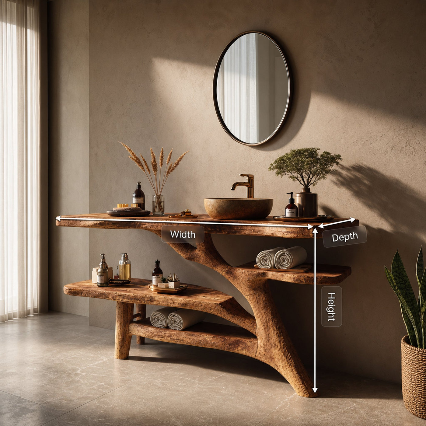 Modern Solid Wood Bathroom Vanity For Contemporary Bathroom Decoration - product view 8