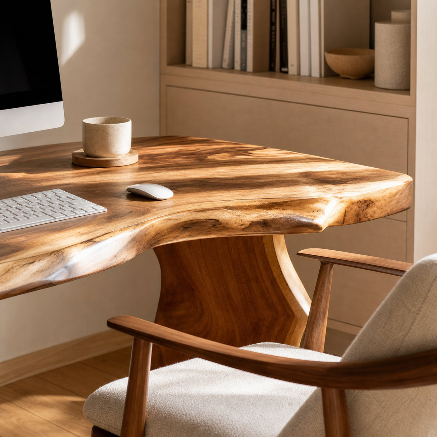 Modern Solid Wood Desk For Bedroom Work And Study Space - product view 4