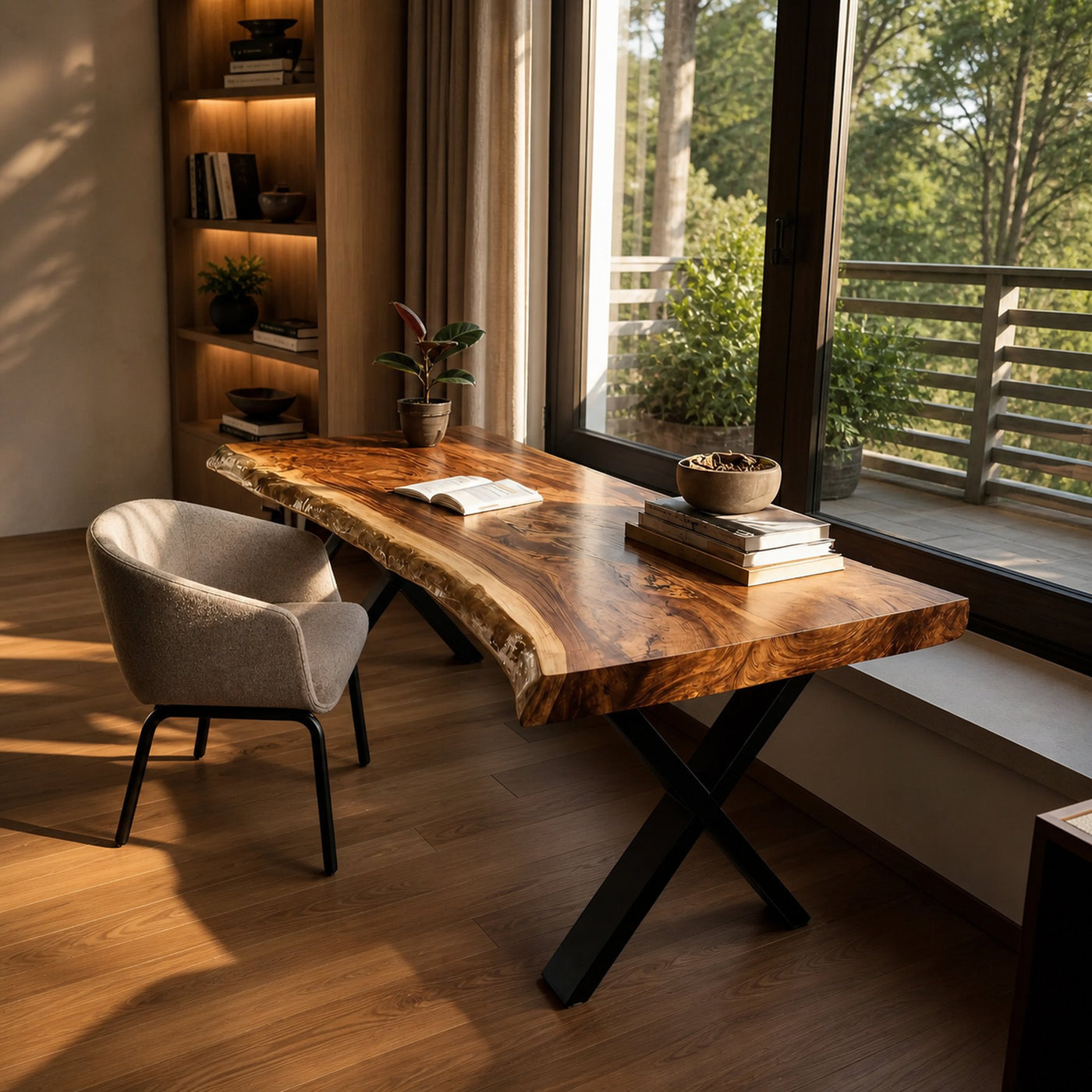 Modern Solid Wood Tabletop For Living Room Design - product view 2