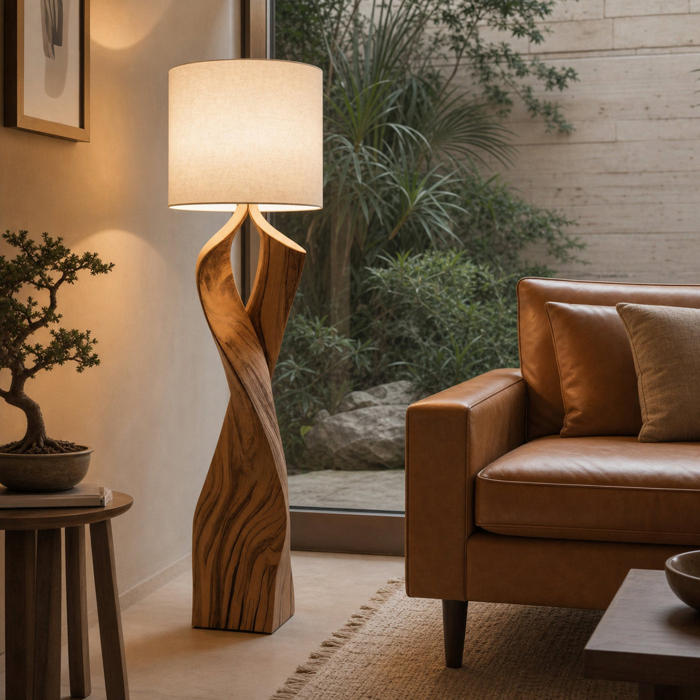 Modern Twisted Floor Lamp For Bedroom Or Living Room