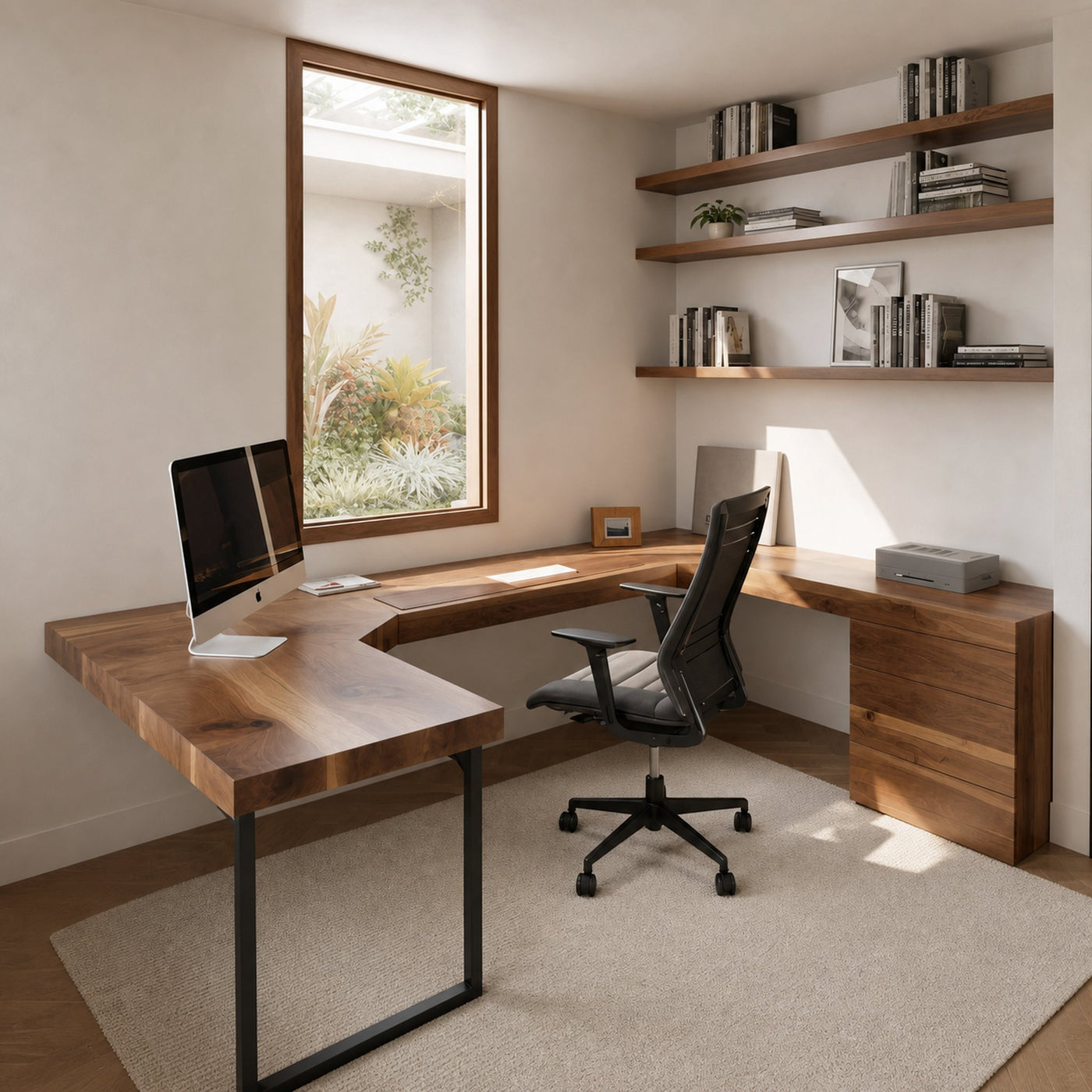 Modern U Shaped Desk For Home Office Use