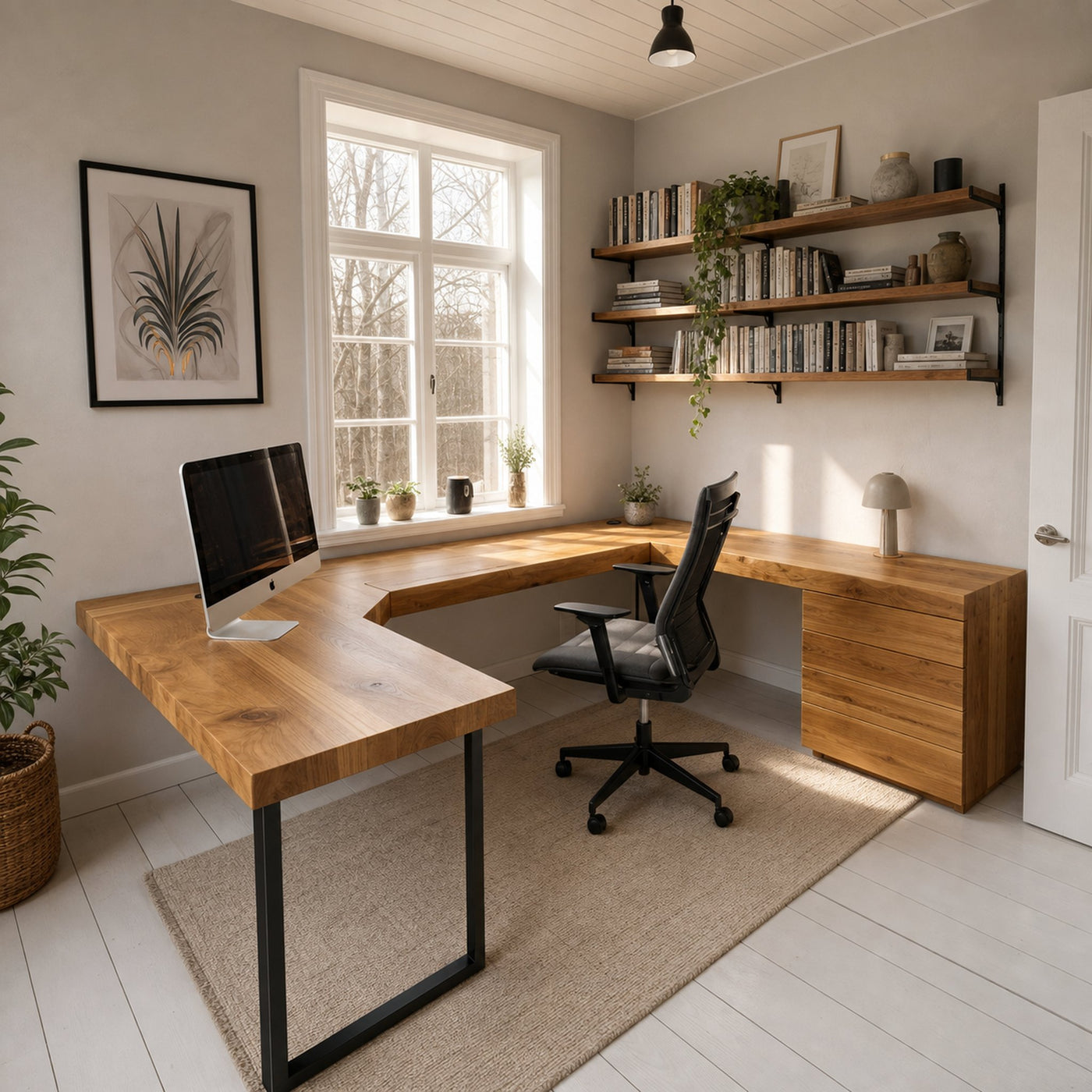 Modern U Shaped Desk For Home Office Use - product view 5